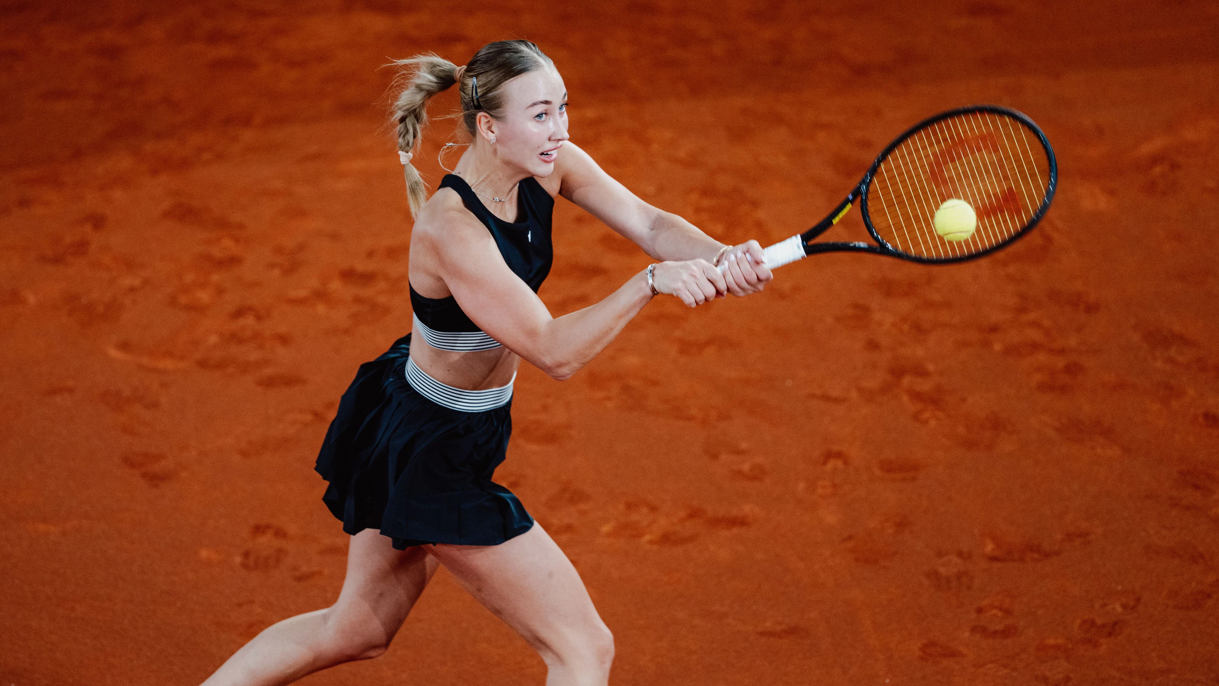 Die Russin Anastasia Potapova setzte sich klar im Linz-Achtelfinale durch. 