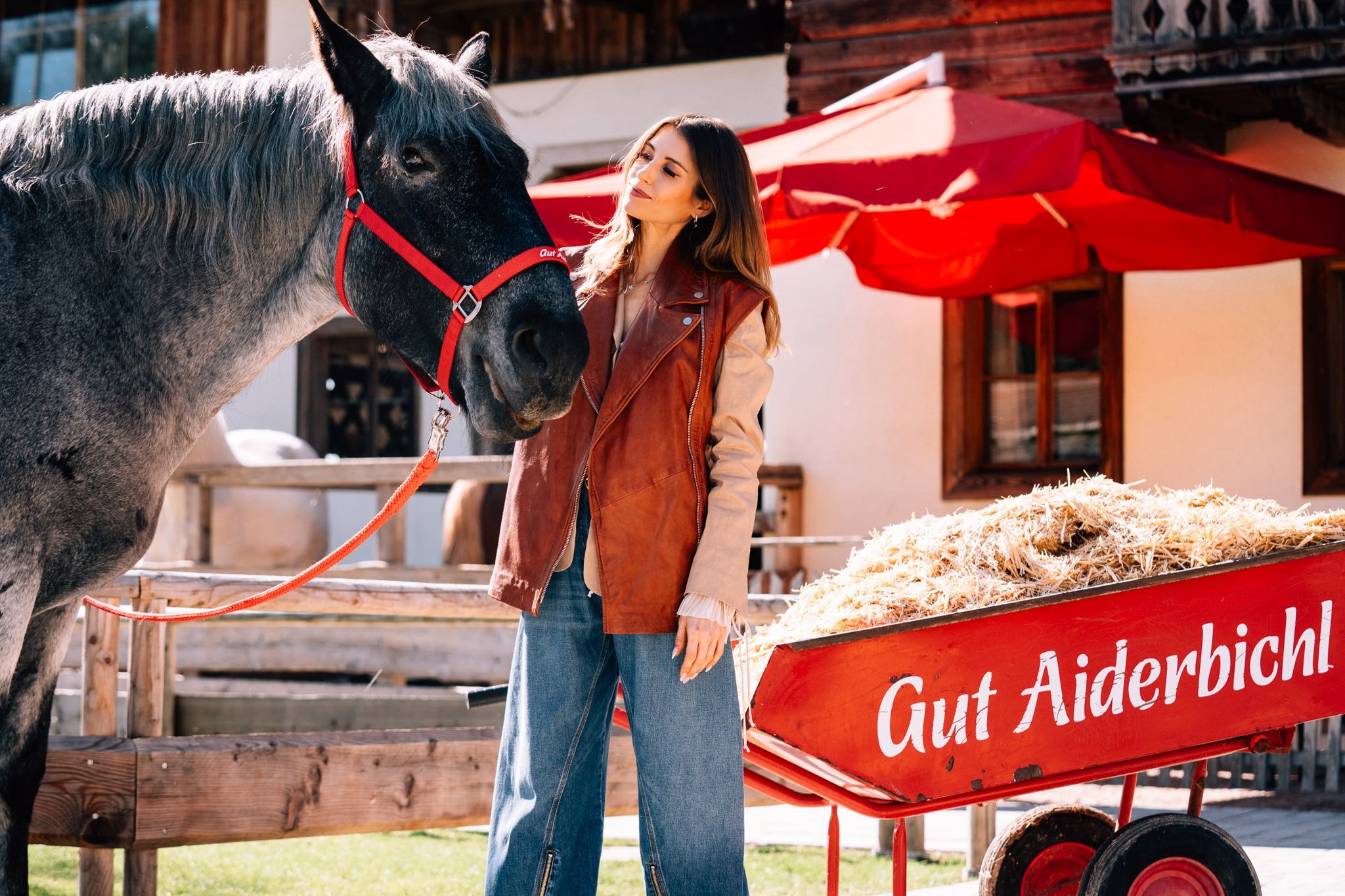 Cathy Hummels mit ihrer 