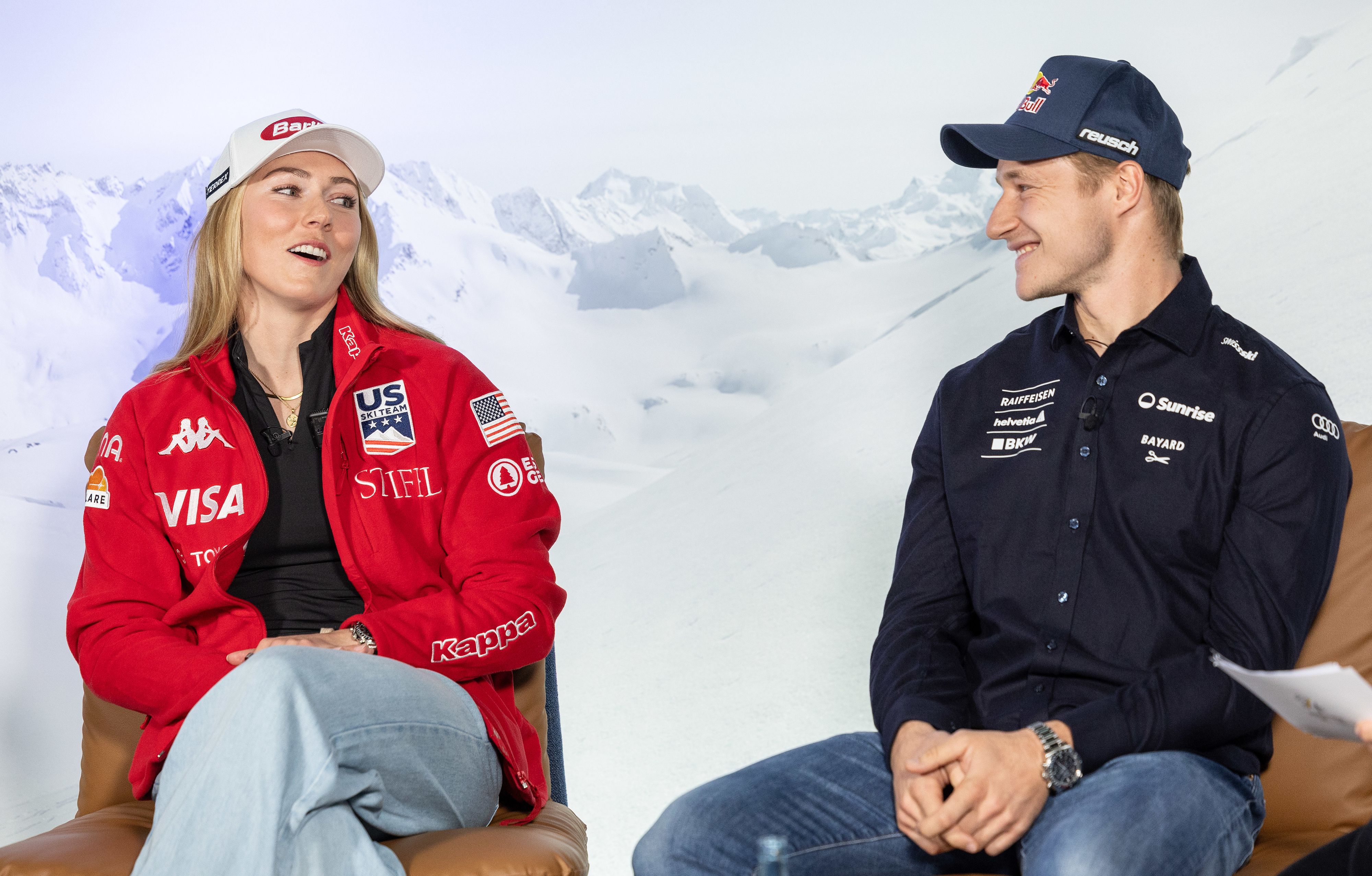 Ski-Asse unter sich: Mikaela Shiffrin und Marco Odermatt. 