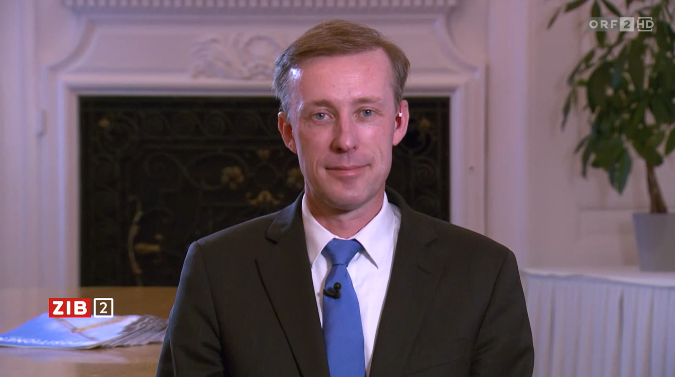 Ex-Biden-Berater Jake Sullivan am Donnerstagabend in der ZiB-2. 
