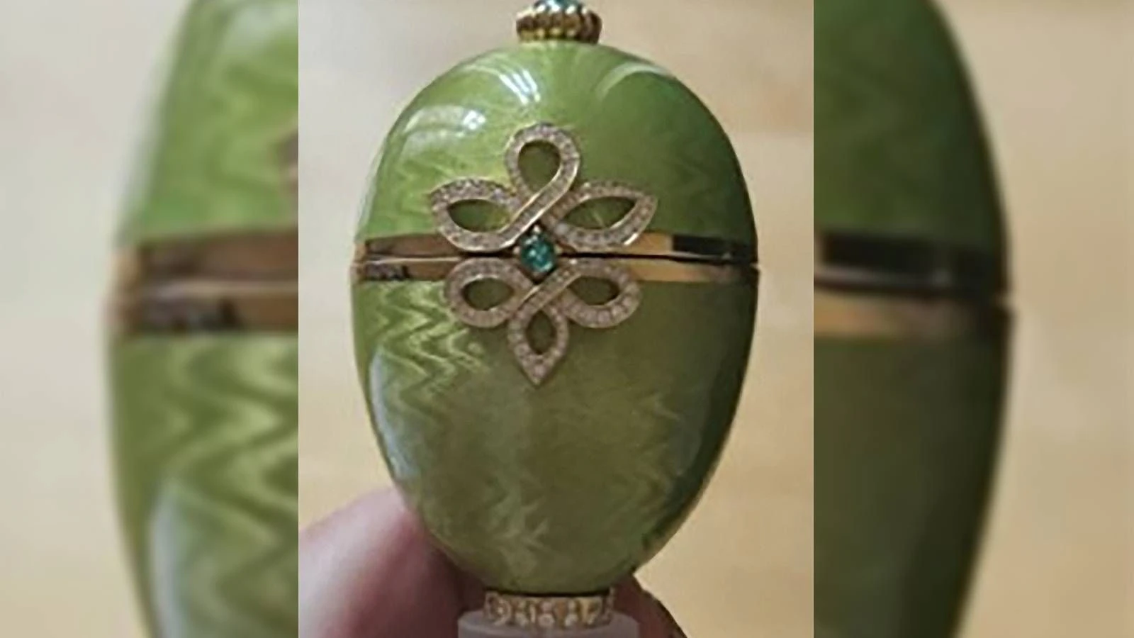 Das Fabergé-Ei soll mehr als 2 Millionen Euro wert sein.