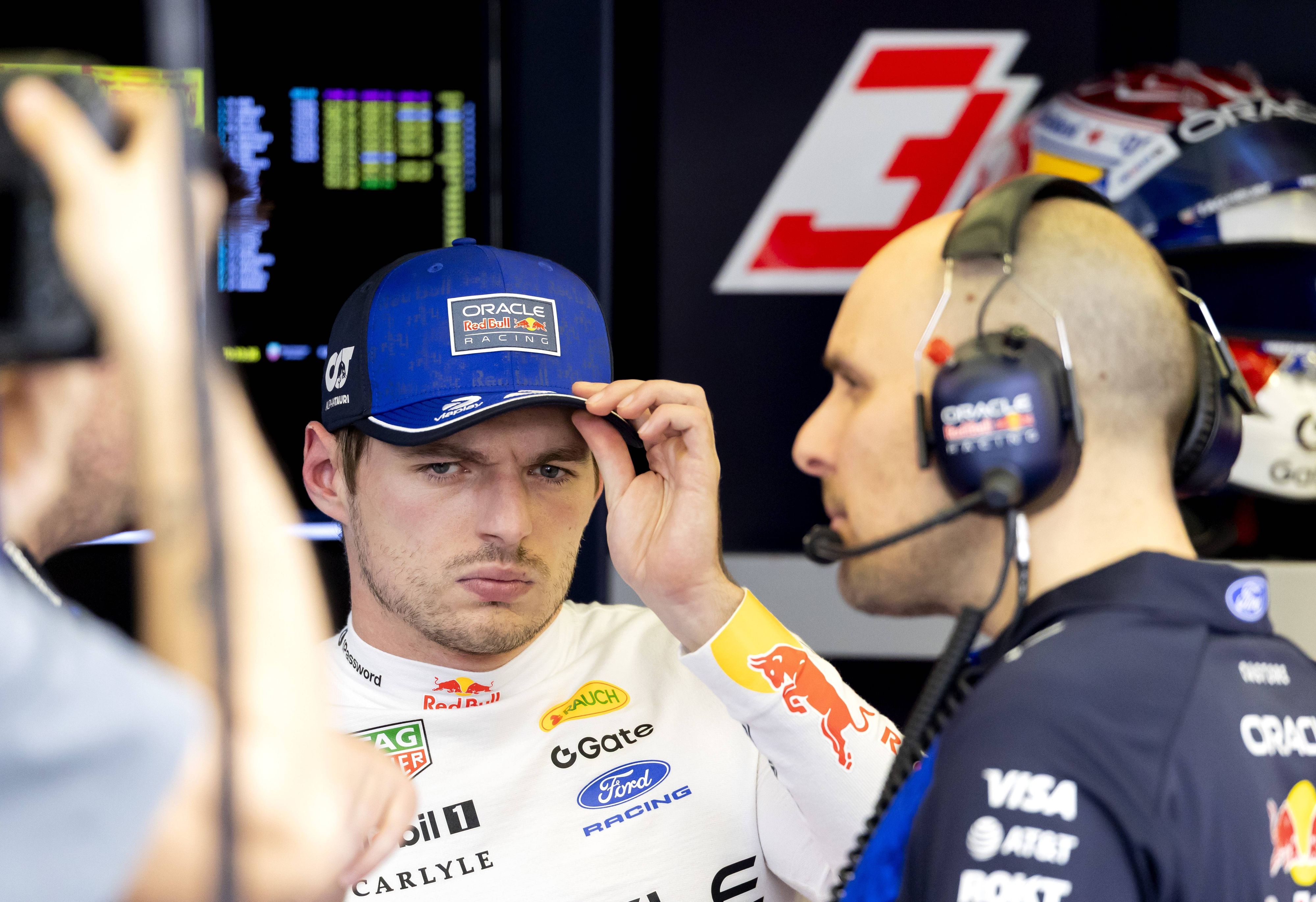 Formel-1-Star Max Verstappen und sein Renningenieur Gianpiero Lambiase. 