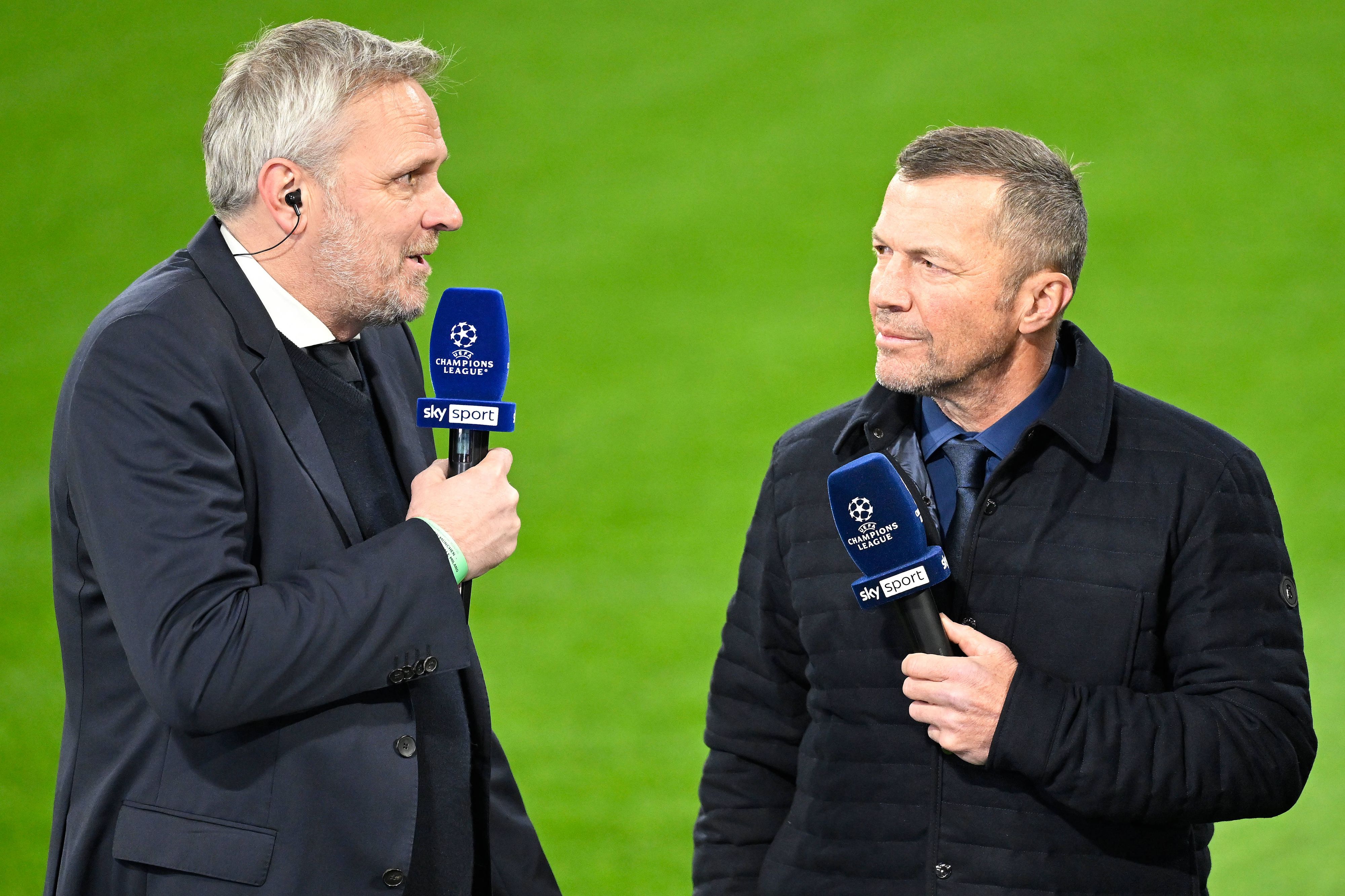 Dietmar Hamann mit Sky-Kollege Lothar Matthäus