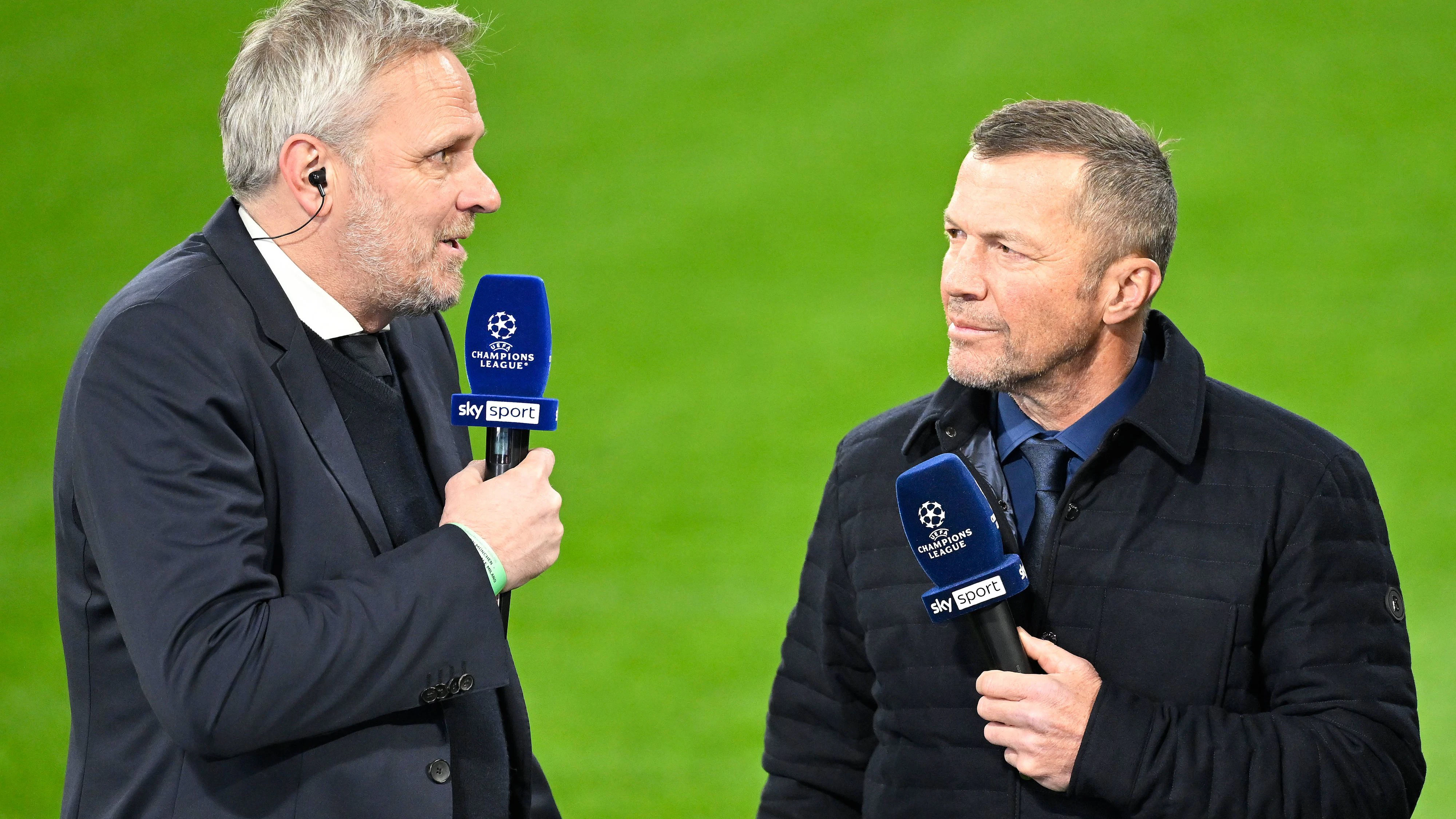 Dietmar Hamann mit Sky-Kollege Lothar Matthäus