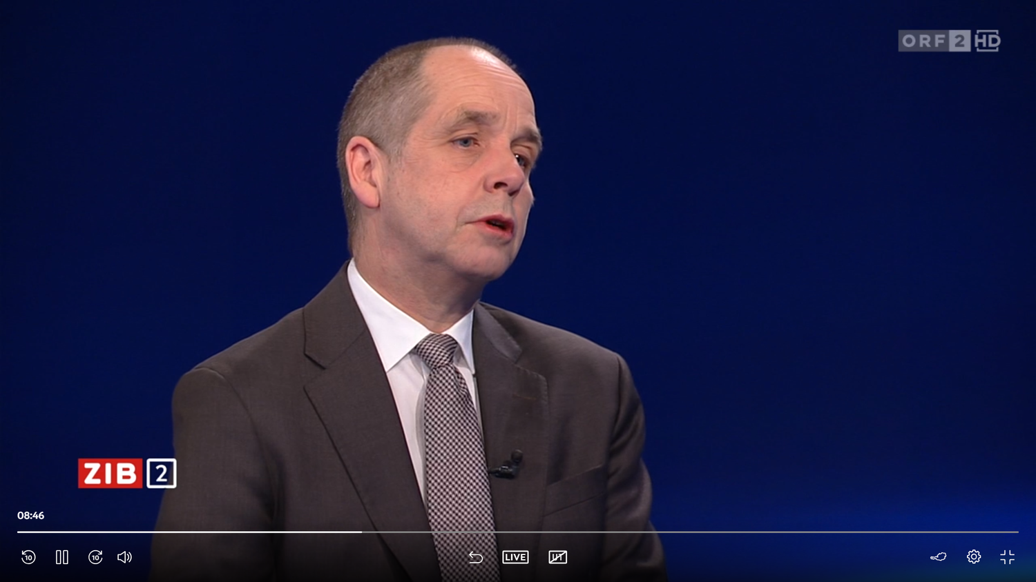 Holger Bonin war am 10. April 2026 zu Gast in der ZIB2.