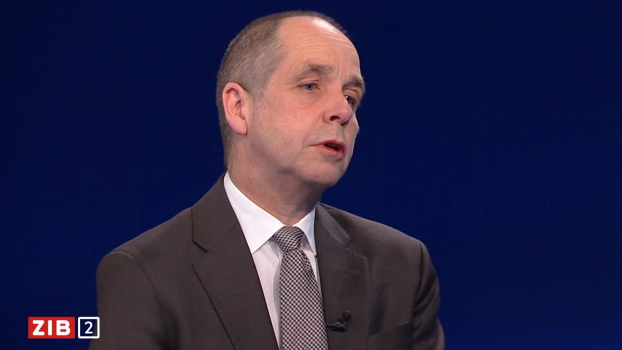 Holger Bonin war am 10. April 2026 zu Gast in der ZIB2.