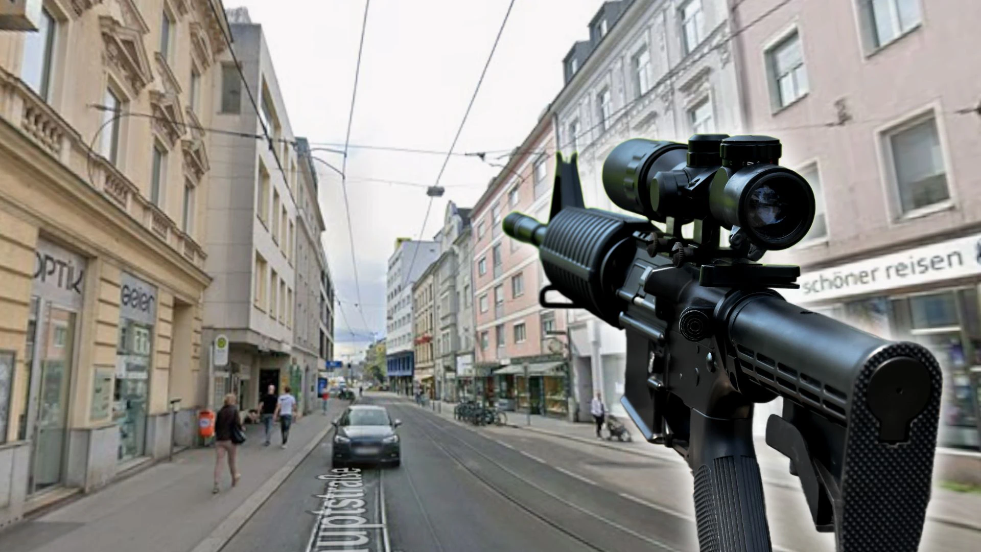 Der 19-Jährige lief auf der Hauptstraße mit einer täuschend echt aussehenden Airsoft-Waffe herum. (Symbolbild)