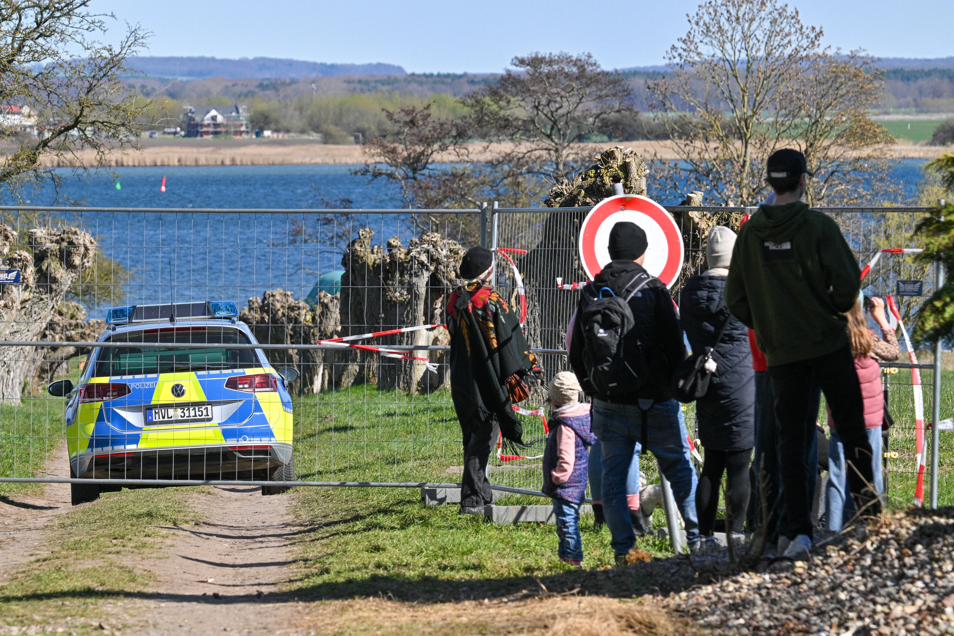 Der vor der Insel Poel in Mecklenburg-Vorpommern gestrandete Wal 