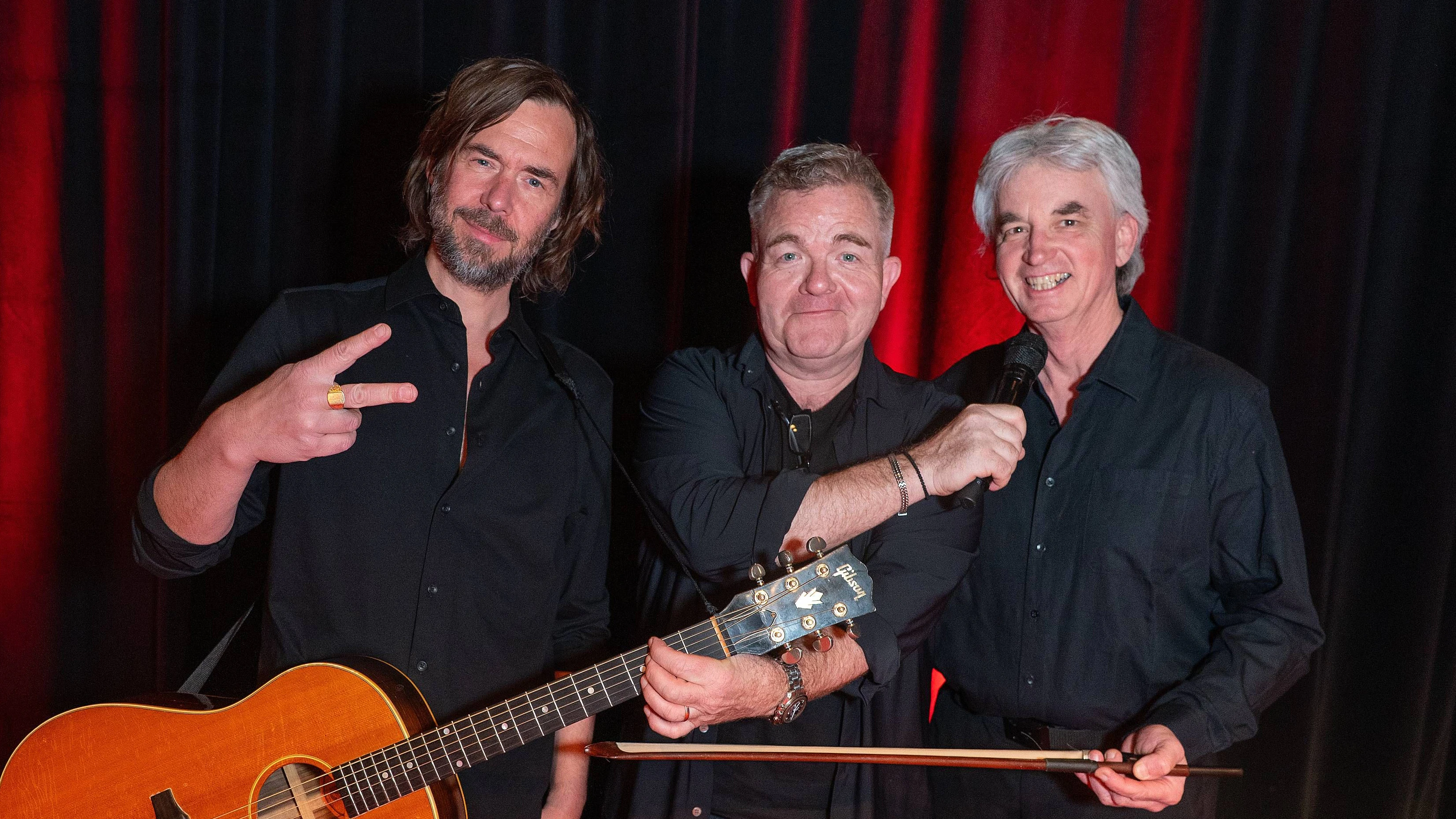 Premiere der szenischen Lesung von Matthias Euler-Rolles Roman ´Mozart, die Liebe ist´s allein´, Theaterpremiere, Rabenhof Theater, Wien, 9.4.2026, -  FUZZMAN Herwig ZAMERNIK, Cornelius OBONYA, Stefan GFERRER 