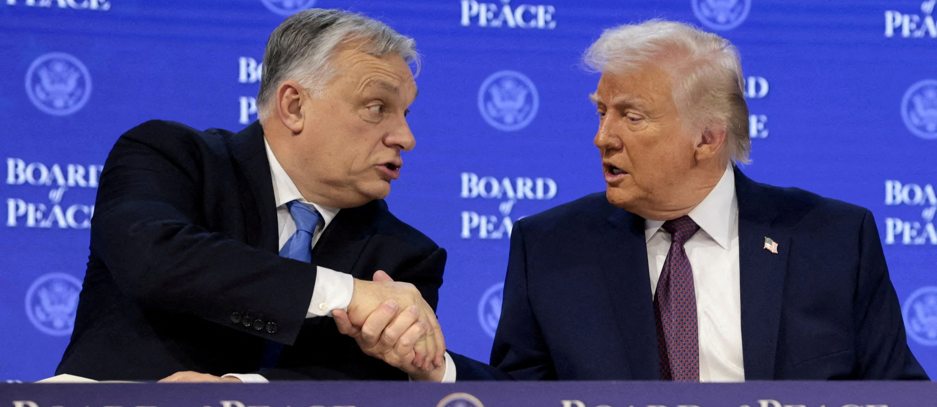 Orban kann gut mit Trump, hier am Weltwirtschaftsforums (WEF) in Davos