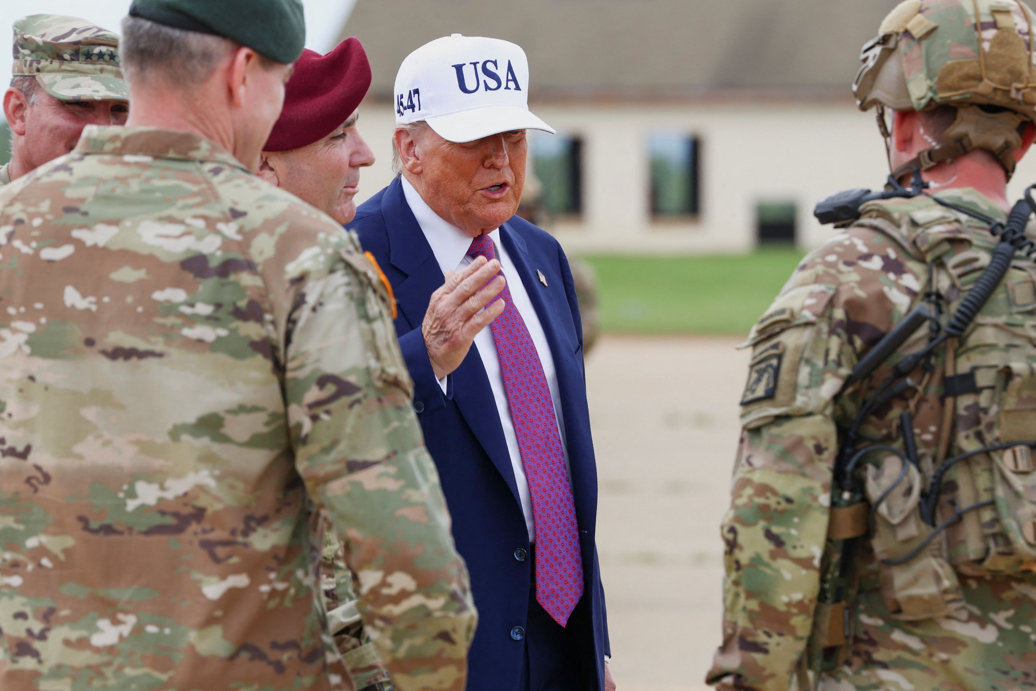 Trump könnte seine Truppen aus Europa abziehen. 