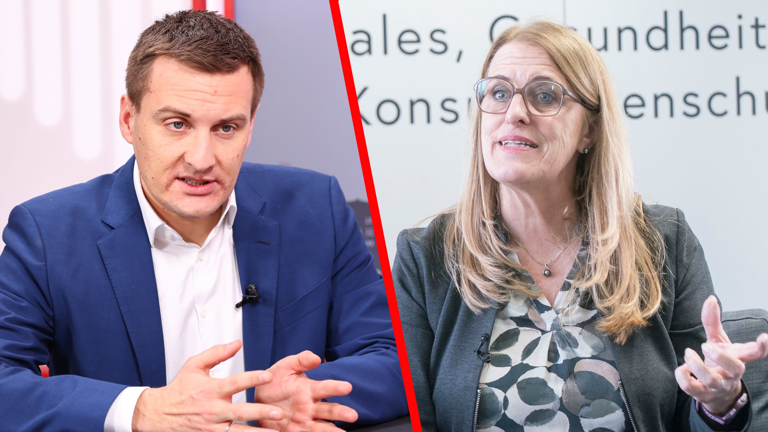 Ulrike Königsberger-Ludwig (r.) könnte sich schon beim Landesparteitag im Mai als Gegenkandidatin von Sven Hergovich.