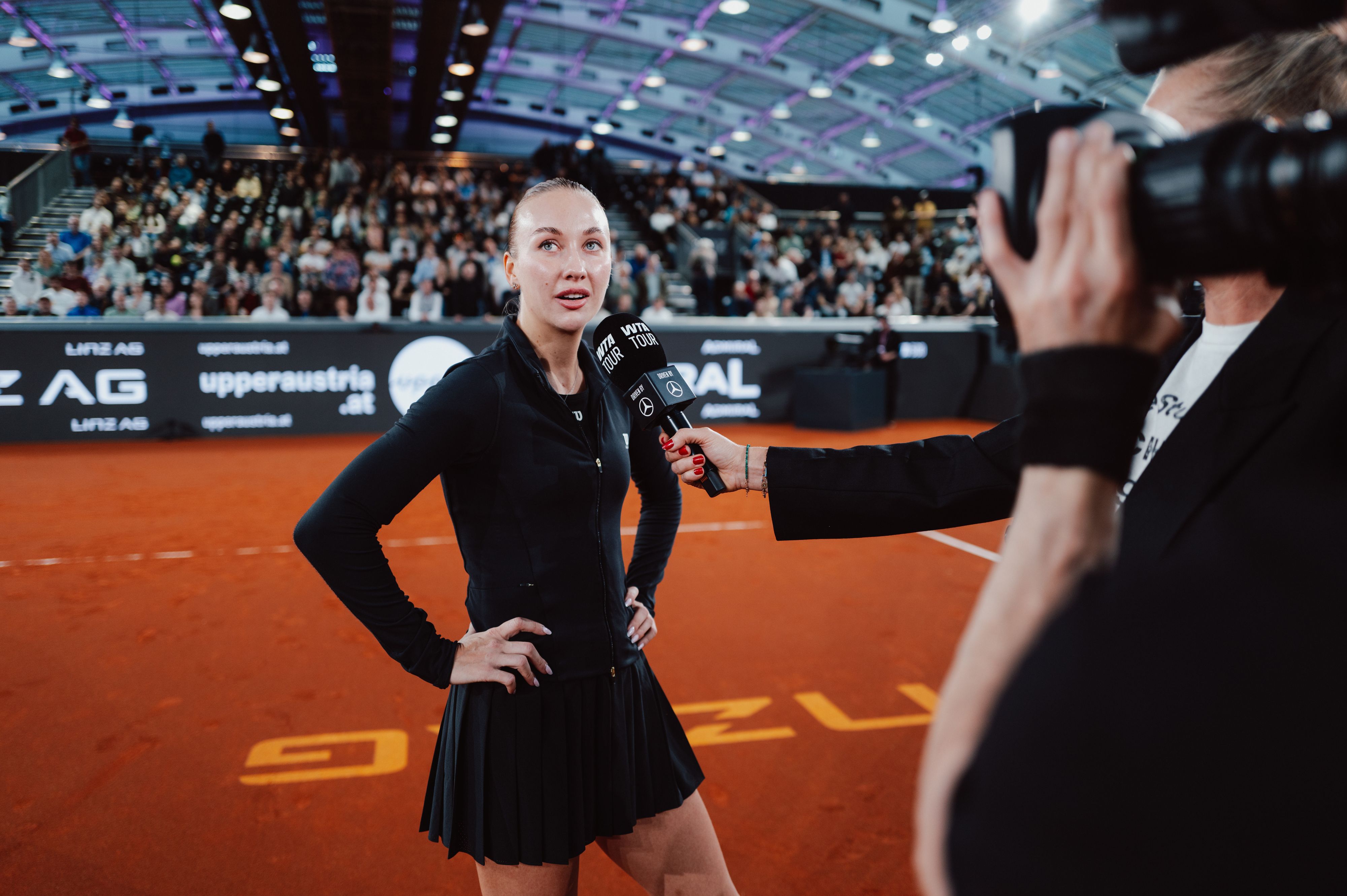 Anastasia Potapova setzte sich im Viertelfinale gegen Lilli Tagger durch. 