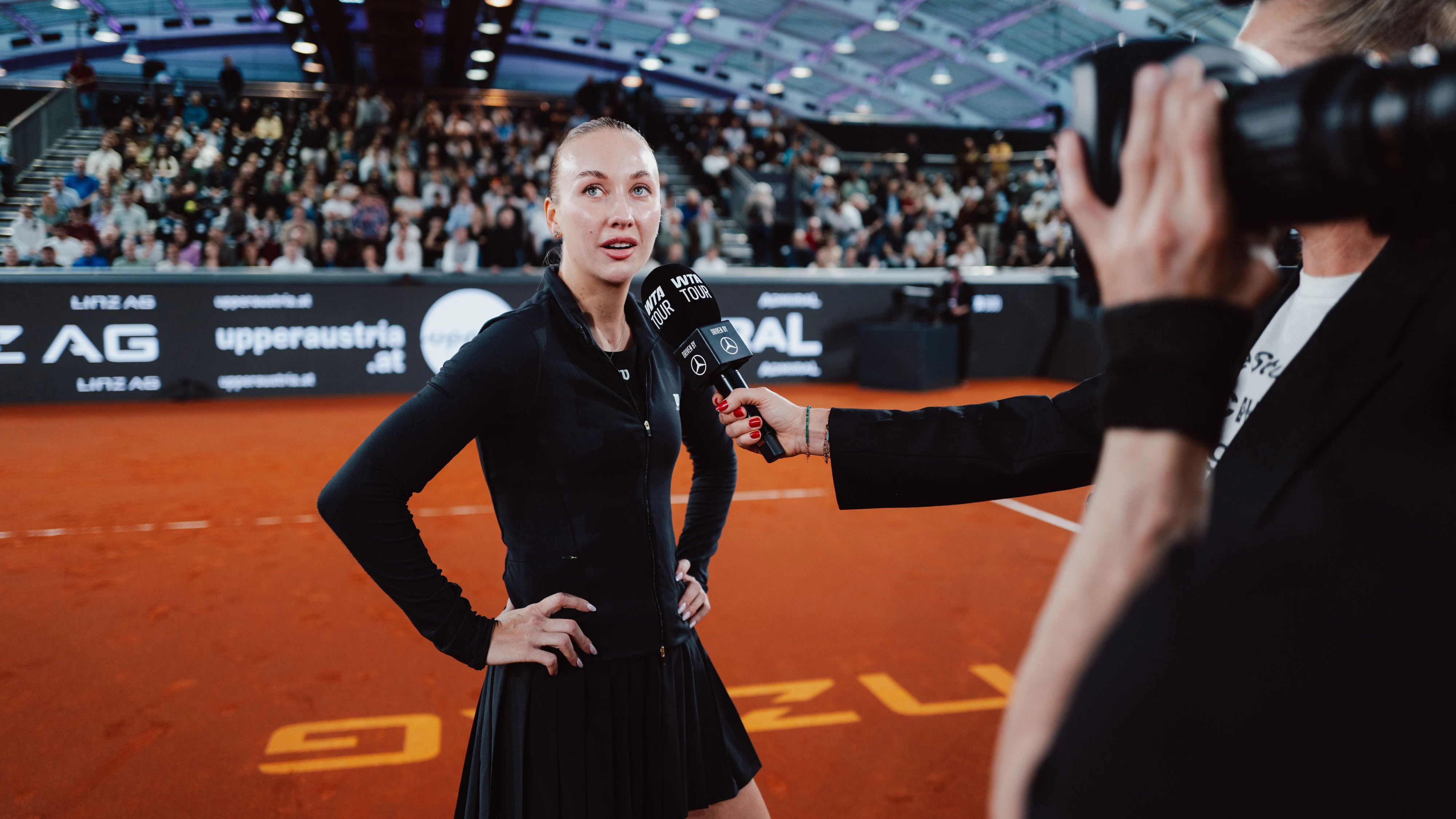 Anastasia Potapova setzte sich im Viertelfinale gegen Lilli Tagger durch. 