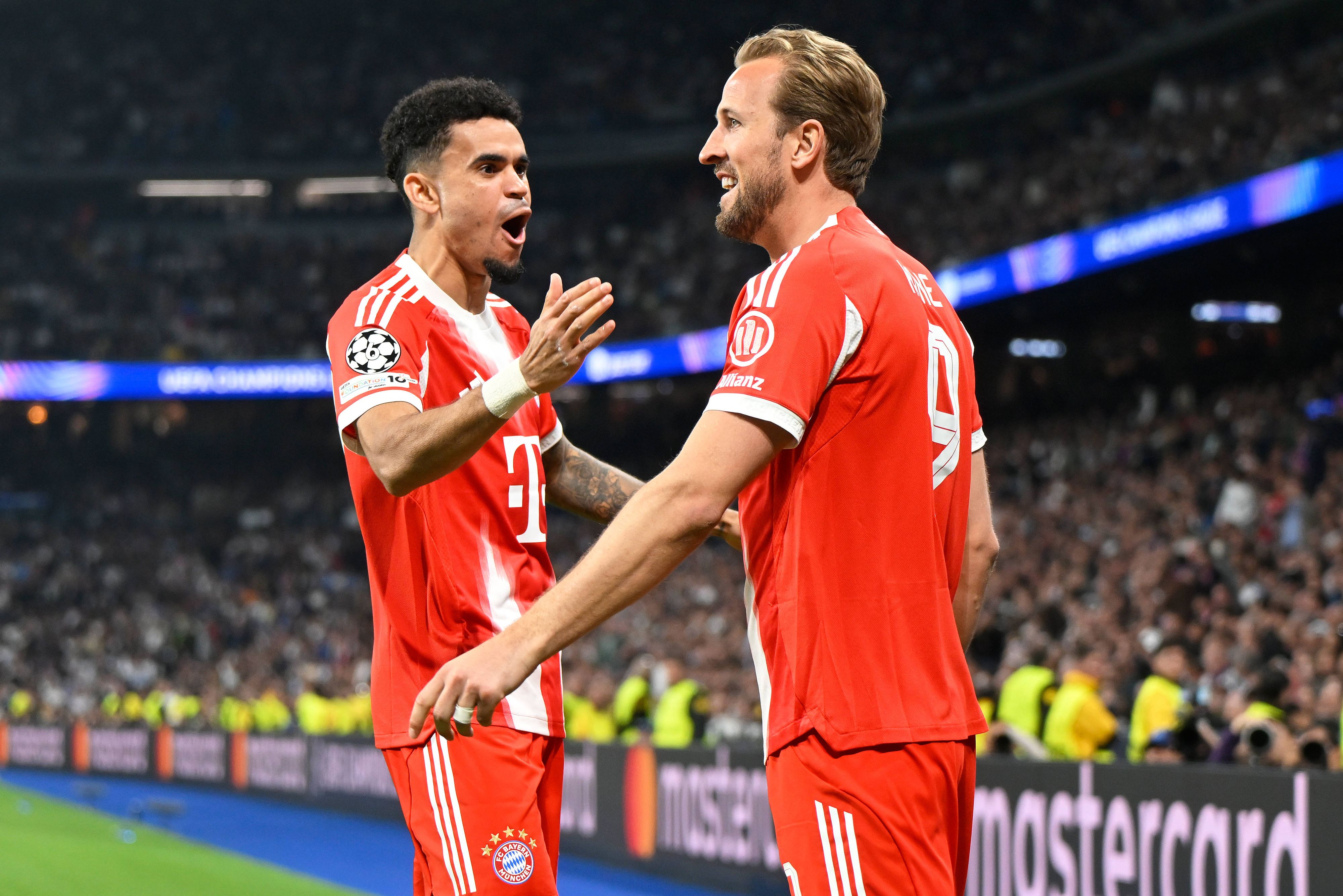 Jubel bei den Bayern – allen voran bei Harry Kane. 