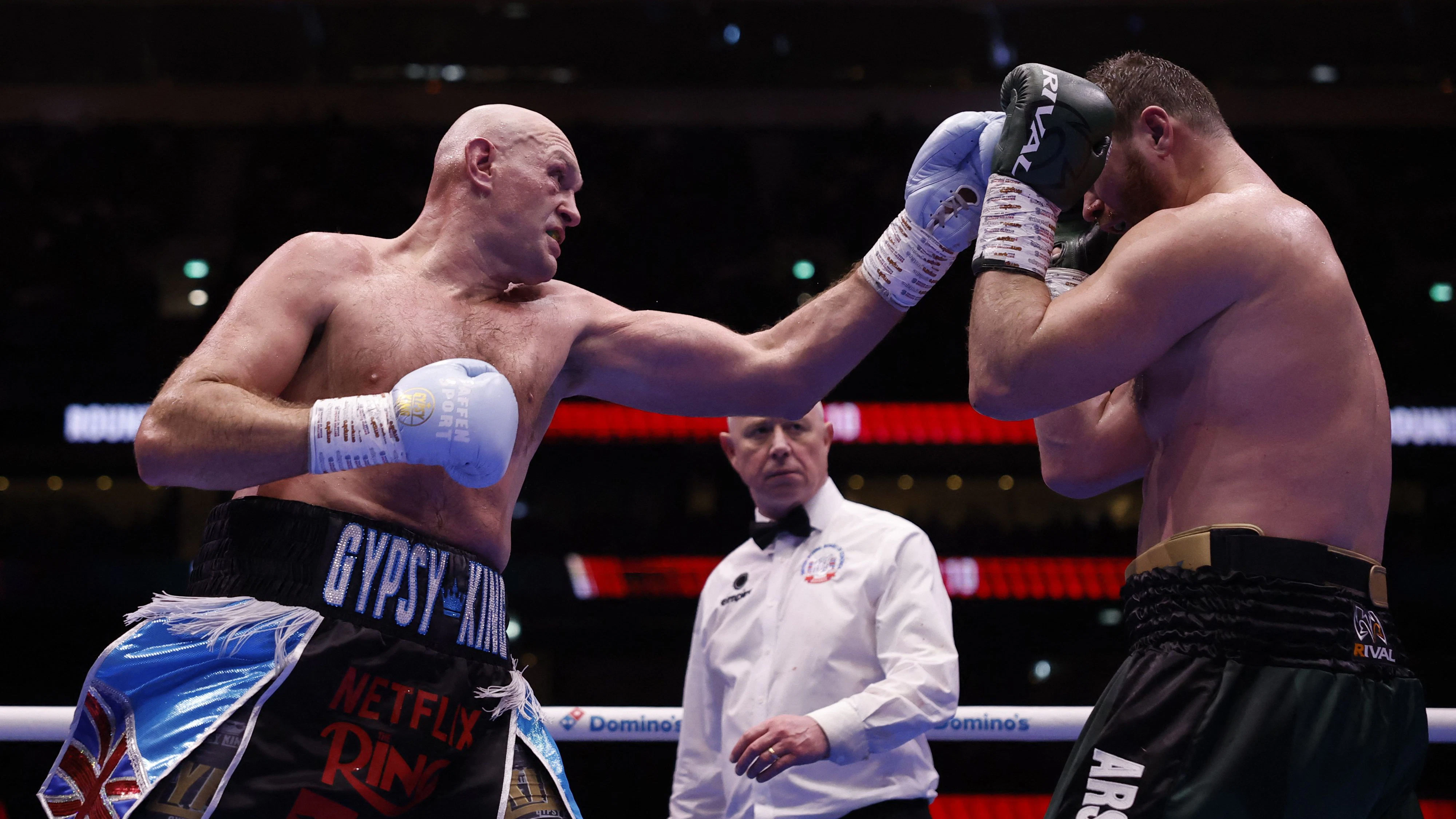 Tyson Fury gewann gegegn Arslanbek Makhmudov nach Punkten. 