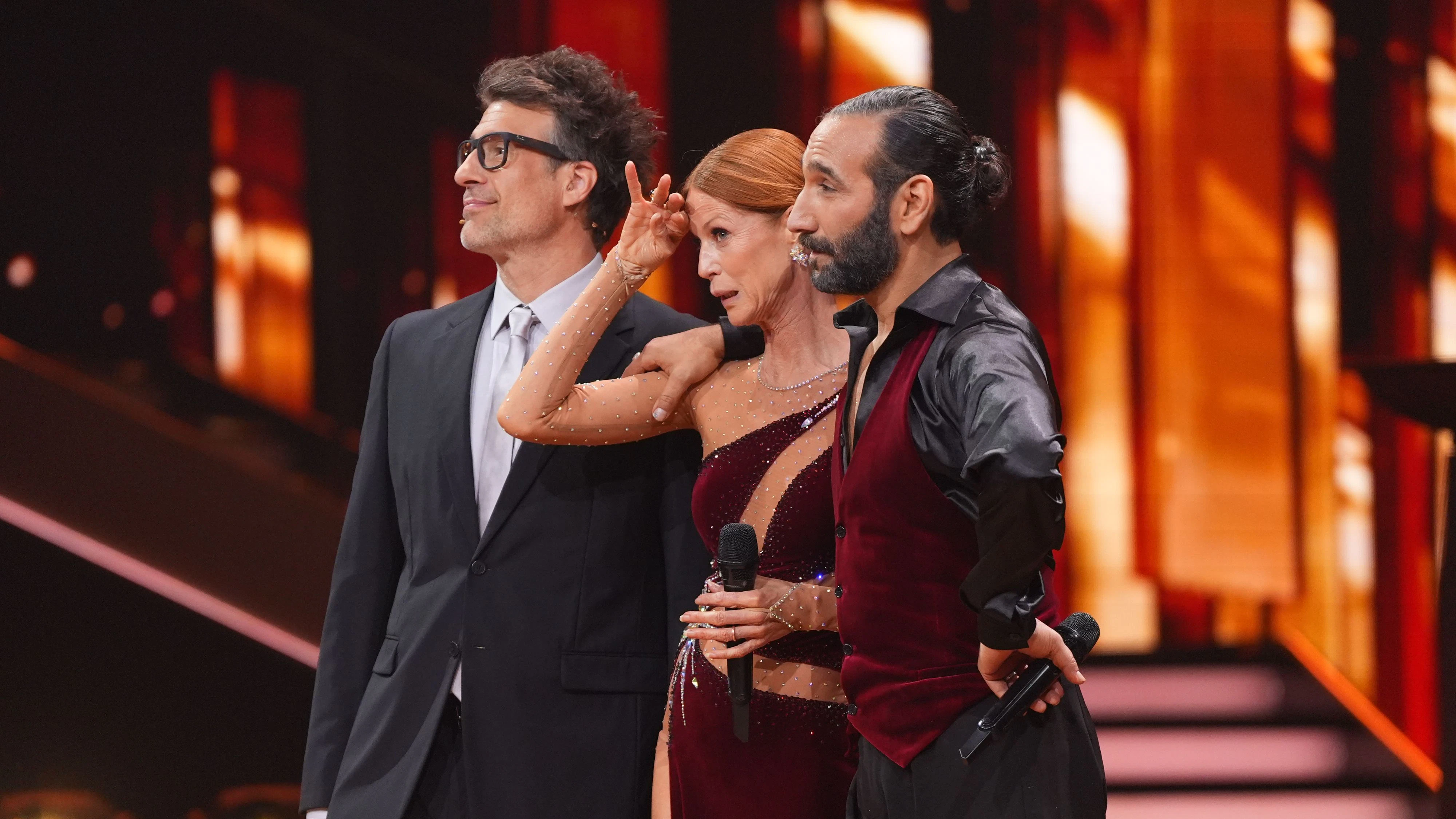 Hier holte sich Massimo noch die Meinung der Jury ab.