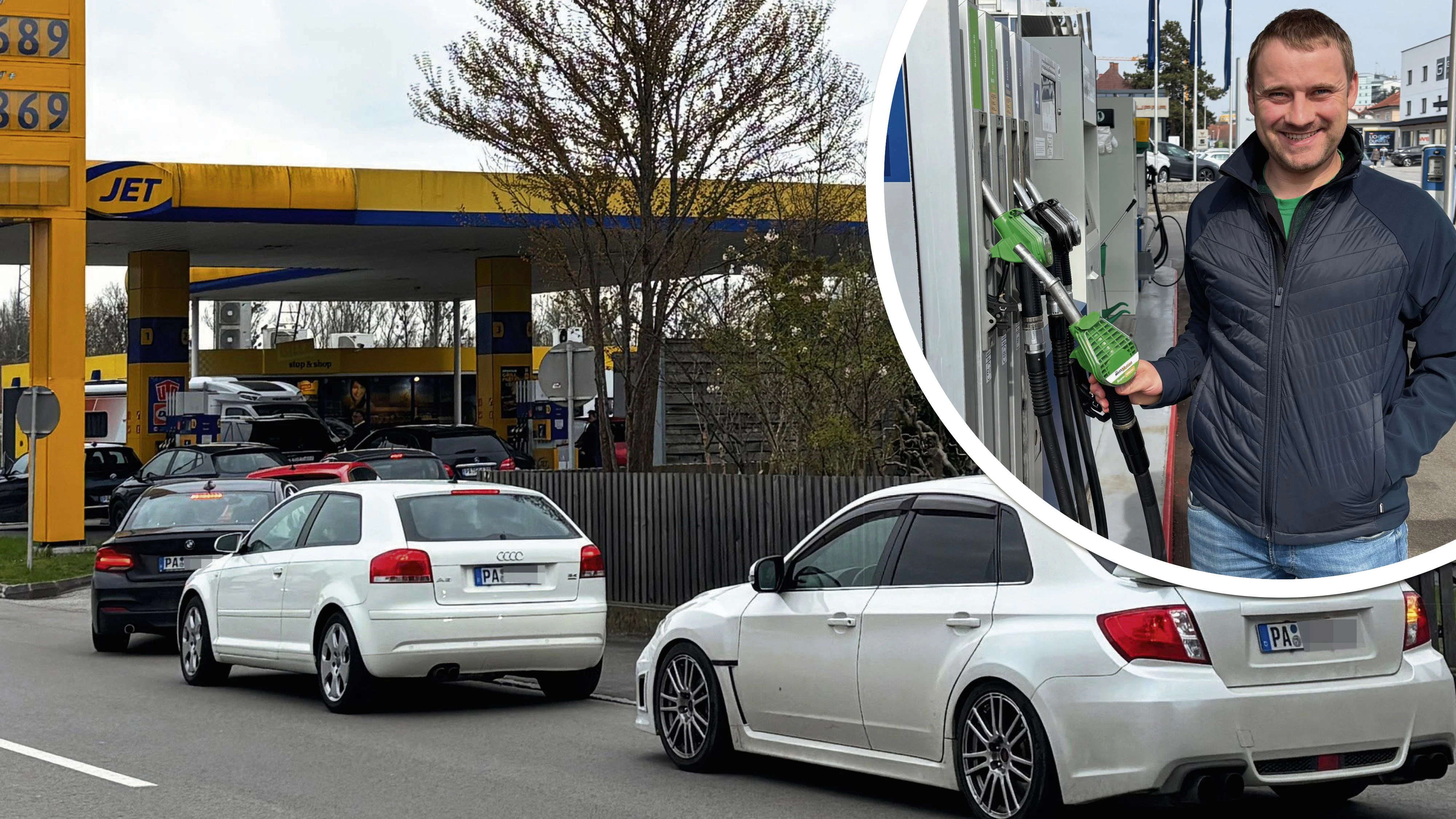Heute.at - Erste Staus vor Tankstellen – Sie füllen Kanister an