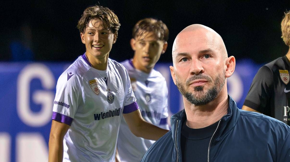 Christian Ilzer angelte sich Austrias Youngster Konstantin Aleksa. 