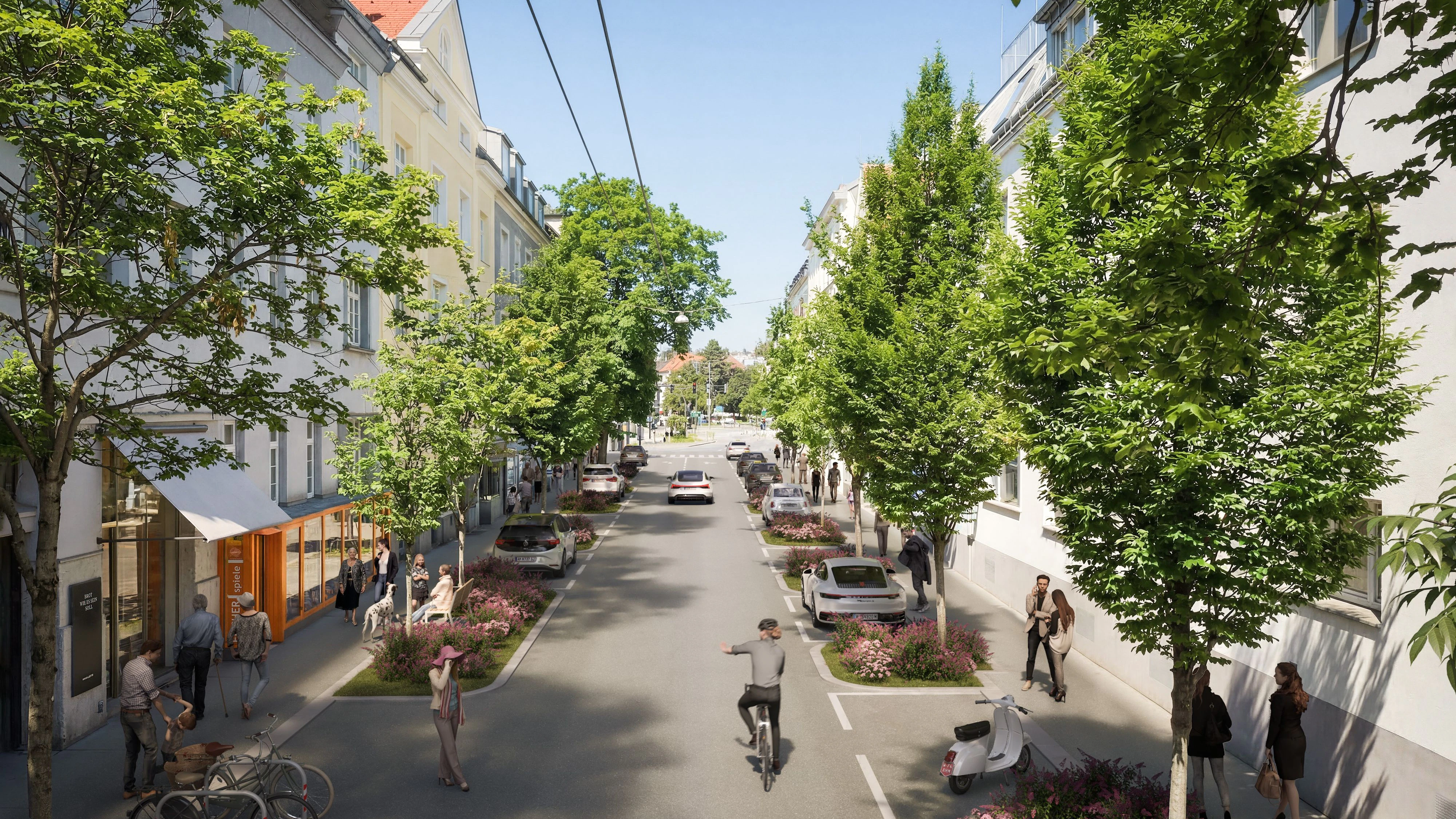 Die Obkirchnergasse in Wien-Döbling wird neu gestaltet.
