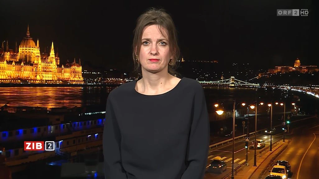 Politologin Melani Barlai von der Andrássy-Universität Budapest war am Tag nach Magyars Erdrutschsieg zu Gast in der ZIB2.