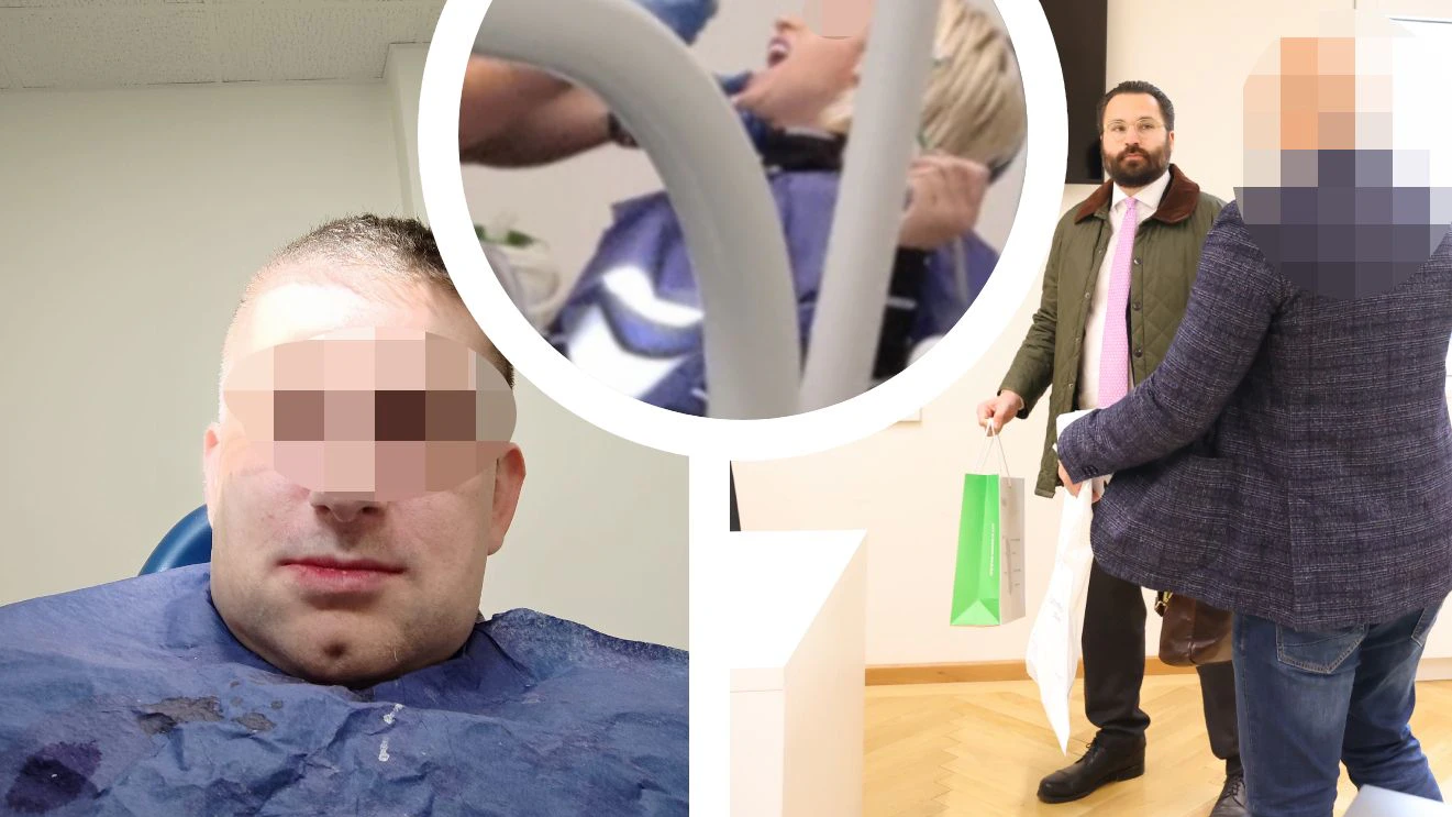 Die Opfer bei der angeblichen Beratung; der freigesprochene Zahntechniker mit Verteidiger Heinrich Lang (Kanzlei Kollmann/Wolm)