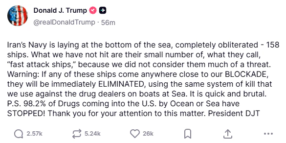 Donald Trump drohte dem Iran.