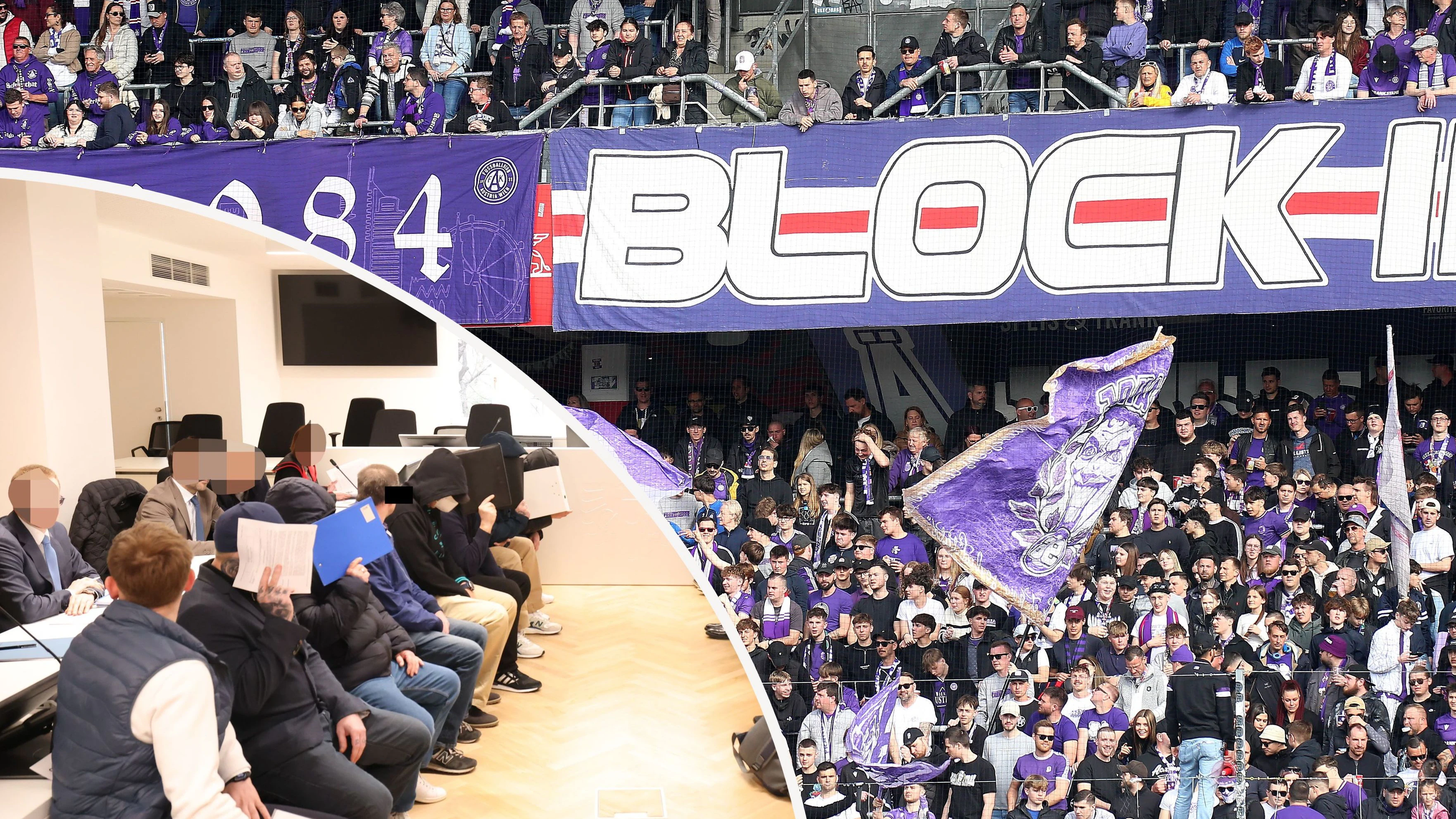 Die Angeklagten beim Mega-Prozess am Wiener Landesgericht-Denise Auer