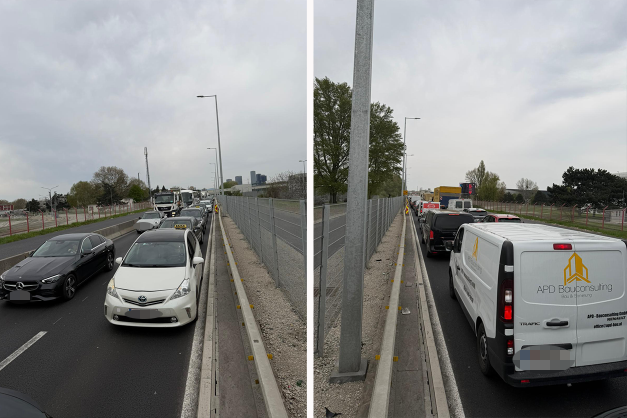 Heute.at - 4 km Stau – nichts geht mehr auf der A4