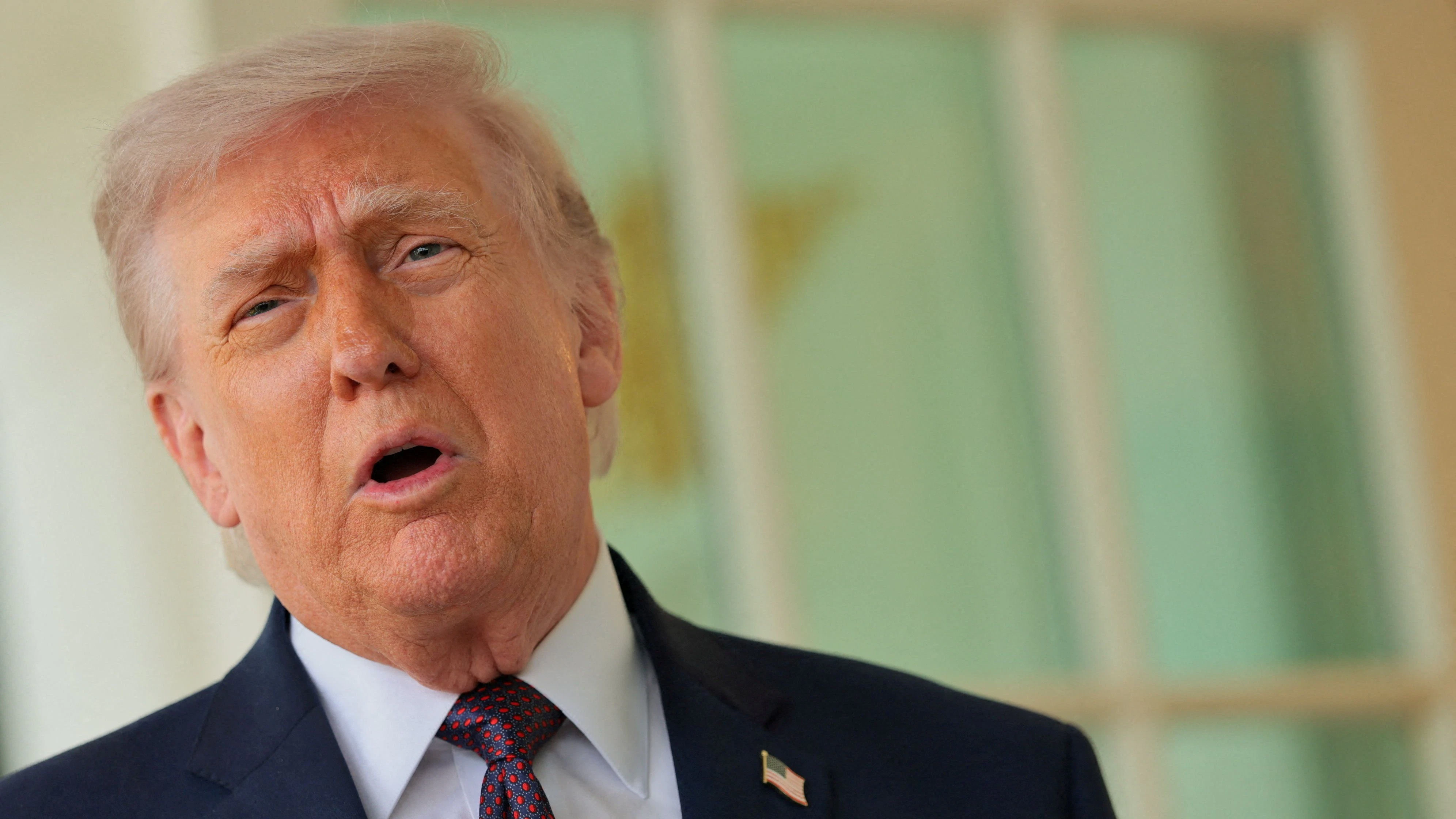 US-Präsident Donald Trump sprach von einem Anruf des Iran.