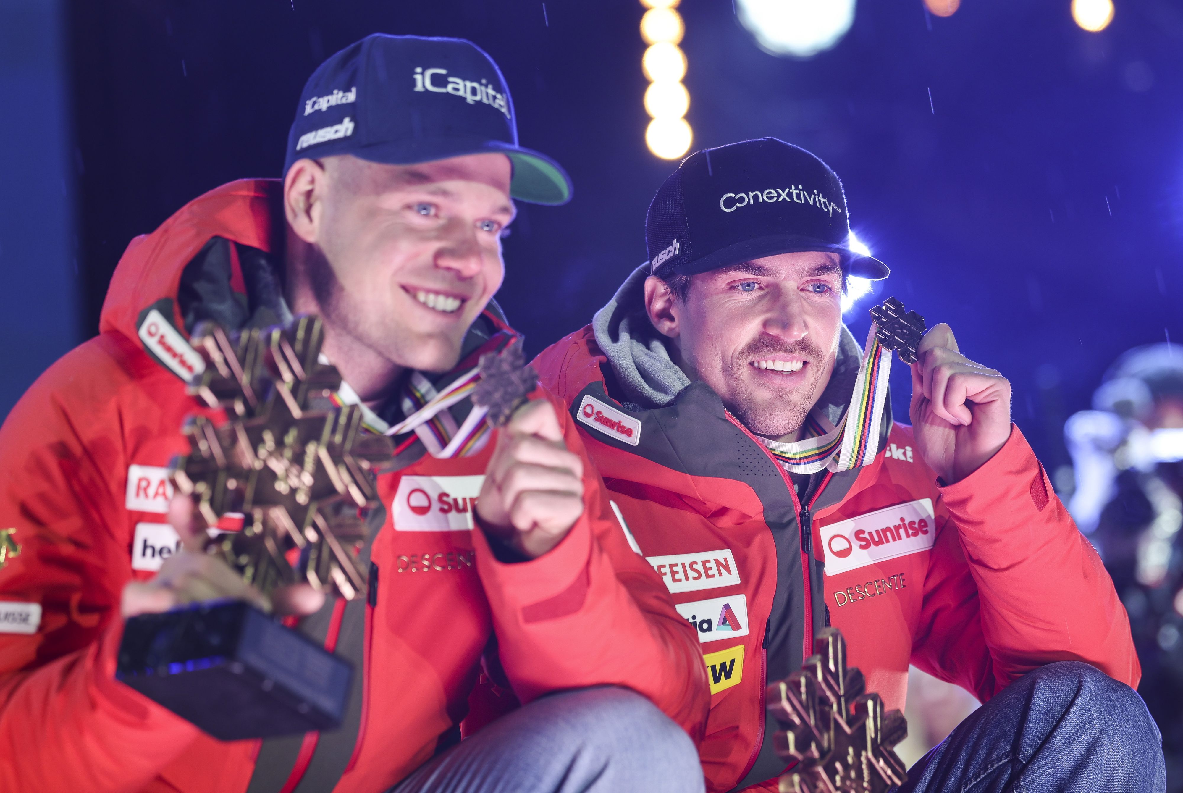 Stefan Rogentin und Marc Rochat fuhren in Saalbach zu WM-Bronze. 