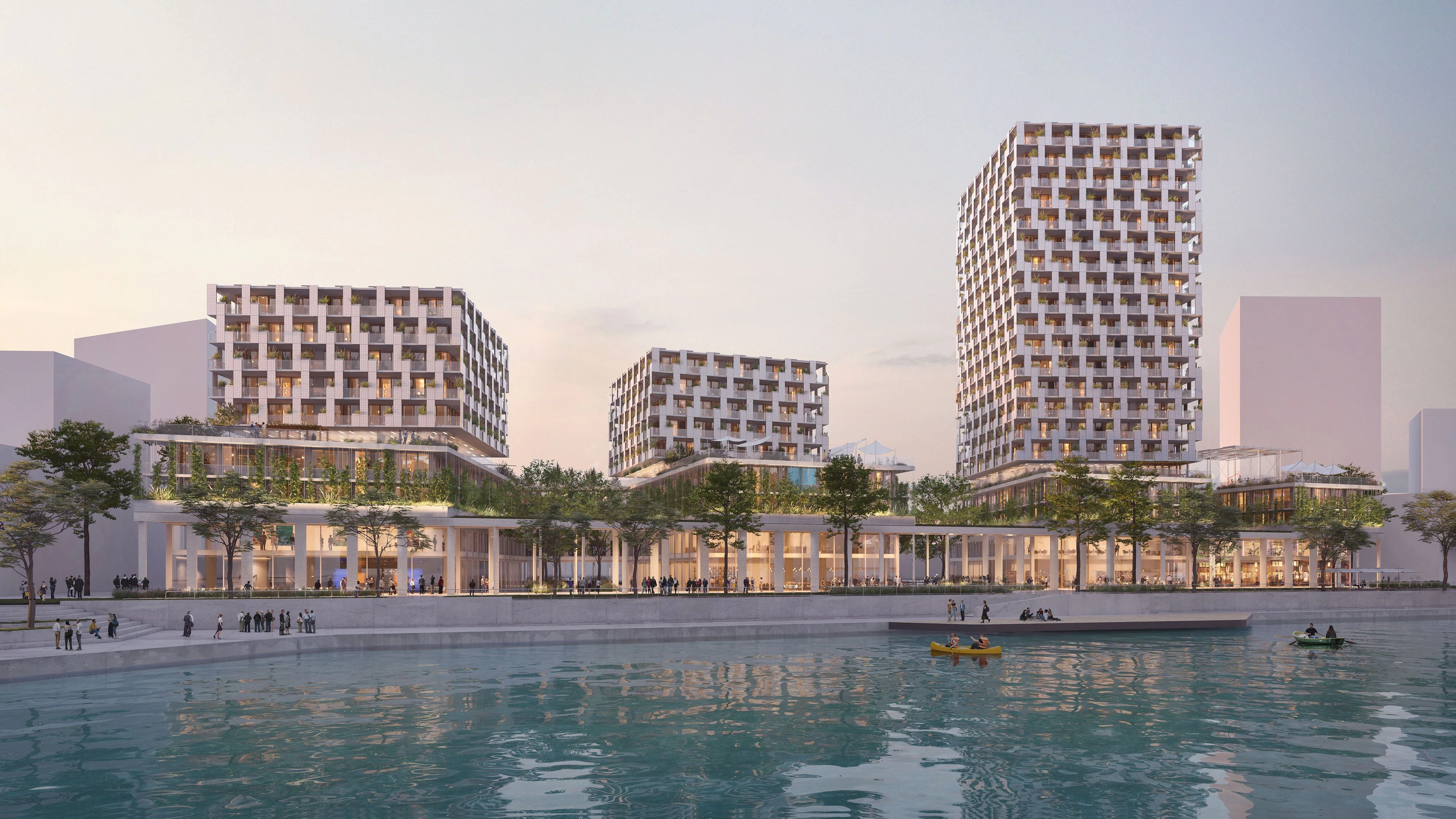 Am 14. April fiel in der Seestadt Aspern der Startschuss für "LIL-Y am See" - ein neues Hochhausprojekt direkt am Wasser.V