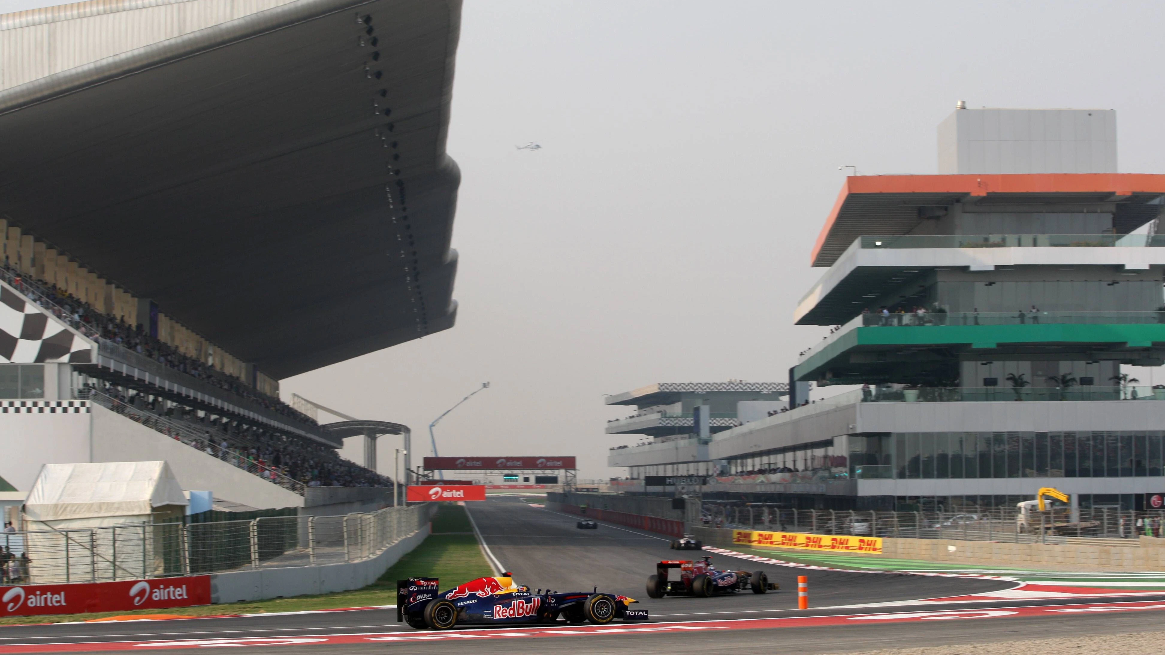 Bildnummer: 08899168  Datum: 29.10.2011  Copyright: imago/Crash Media Group Sebastian Vettel (GER), Red Bull Racing Indian Grand Prix, New Delhi 28-30 October 2011 PUBLICATIONxNOTxINxUK ; Motorsport Herren Formel 1 F1 F WM GP Indien Greater Noida Neu Delhi Sportstätte Totale Rennstrecke Strecke x0x xsk 2011 quer  Greater Noida Buddh International Circuit  Image number 08899168 date 29 10 2011 Copyright imago Crash Media Group Sebastian Vettel ger Red Bull Racing Indian Grand Prix New Delhi 28 30 October 2011 PUBLICATIONxNOTxINxUK motor aviation men Formula 1 F1 F World Cup GP India Greater  New Delhi venues long shot Racetrack Route x0x xsk 2011 horizontal Greater  Buddh International Circuit 