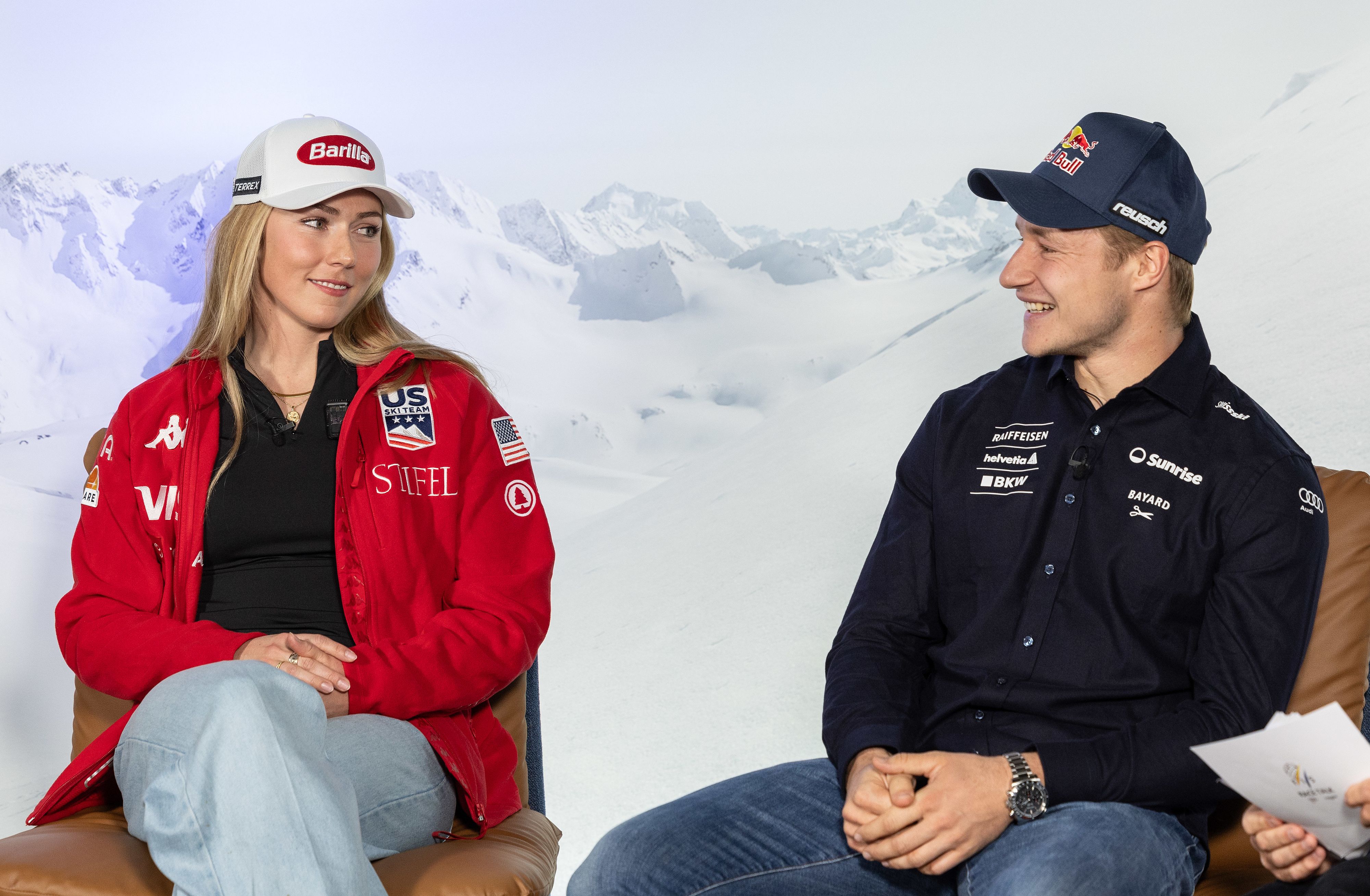 Mikaela Shiffrin und Marco Odermatt