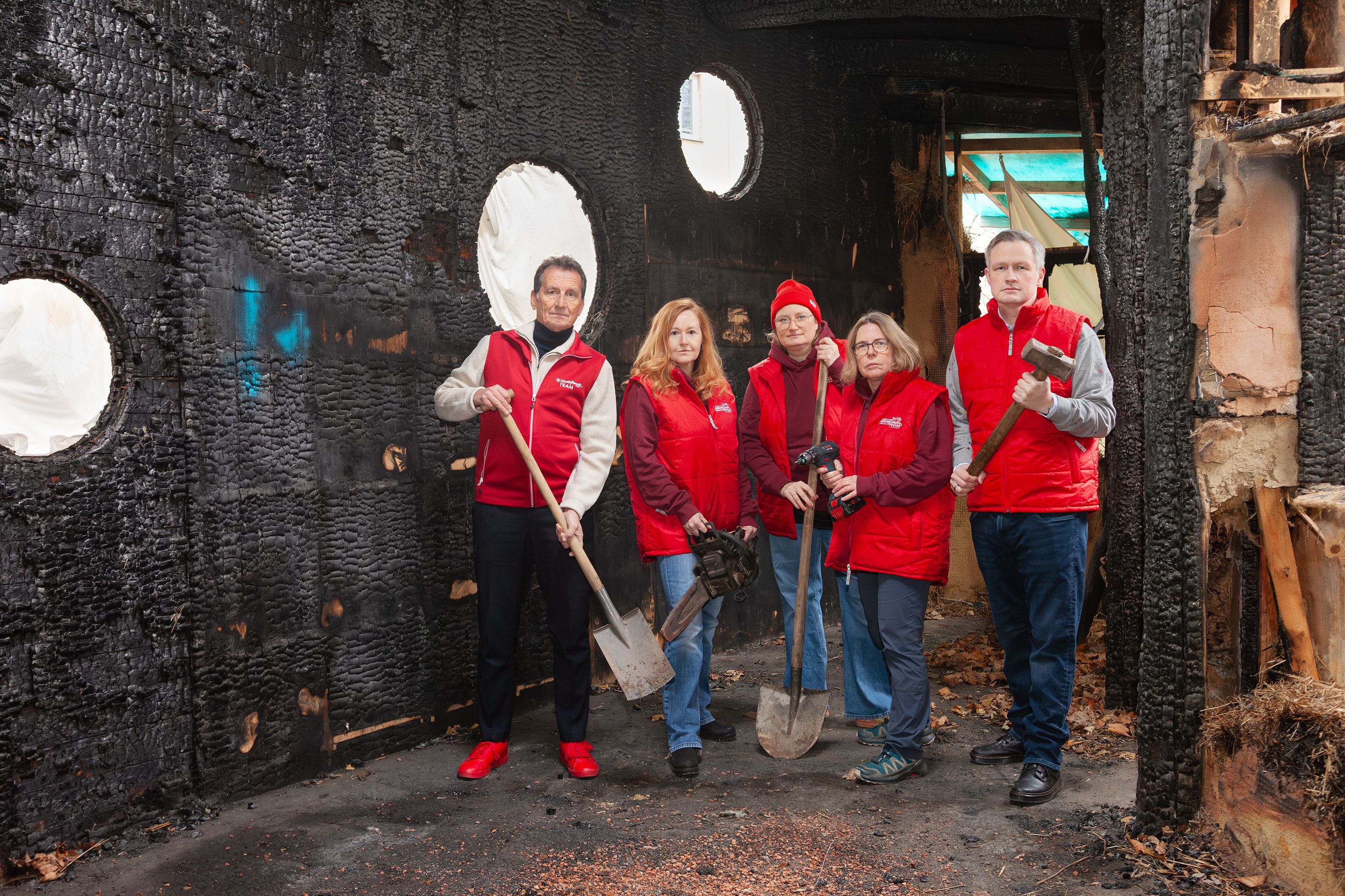 Christain Oxonitsch und das Kinderfreunde-Team bitten um Spenden. 