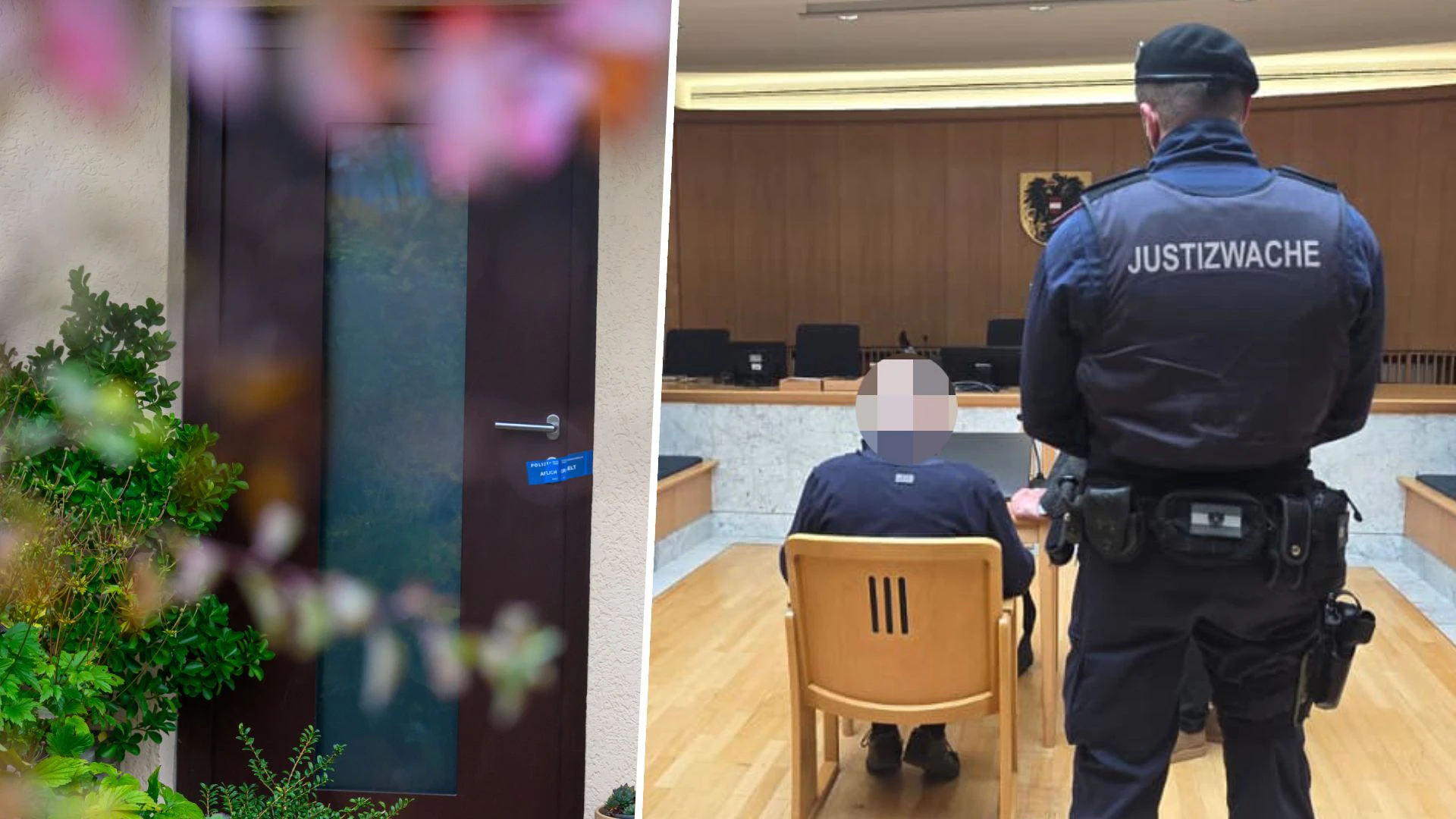 Der 78-Jährige stand am Mittwoch in Steyr vor Gericht. Im Oktober soll er seine Frau und den gemeinsamen Sohn in ihrem Zuhause erstochen haben.