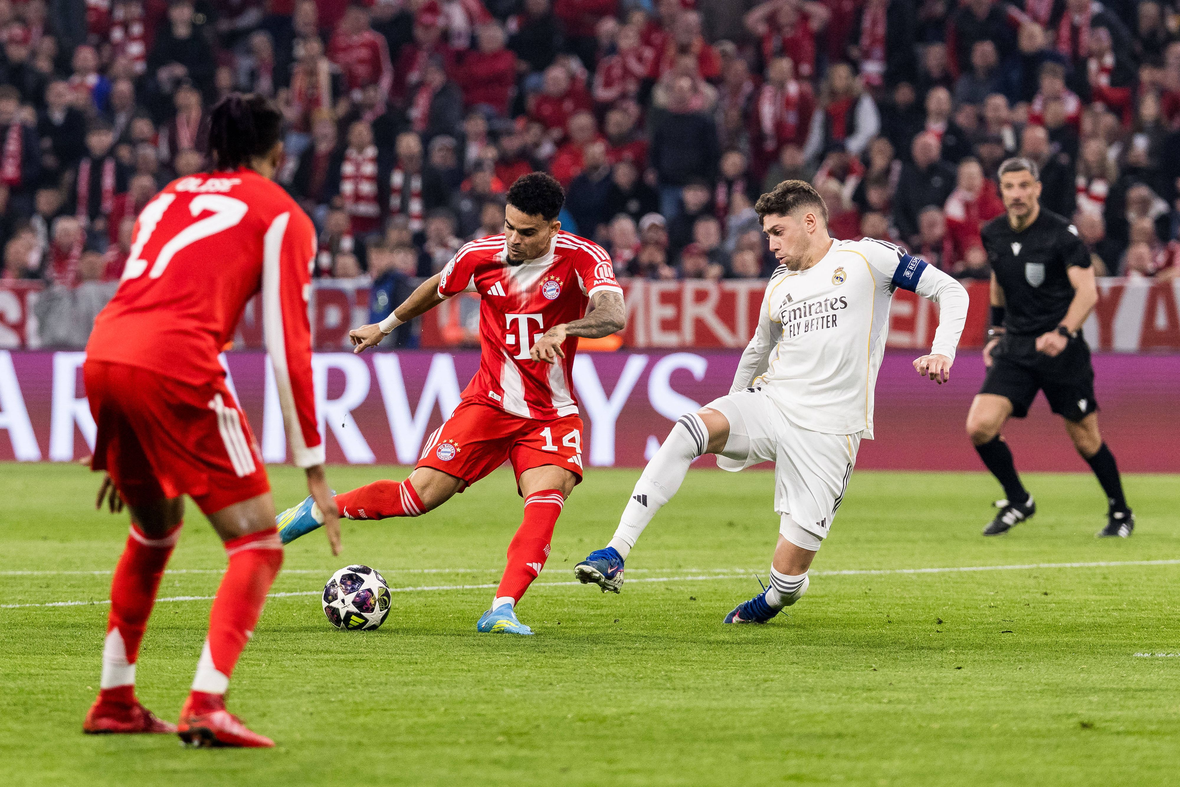 Die Bayern im Champions-League-Duell gegen Real Madrid. 