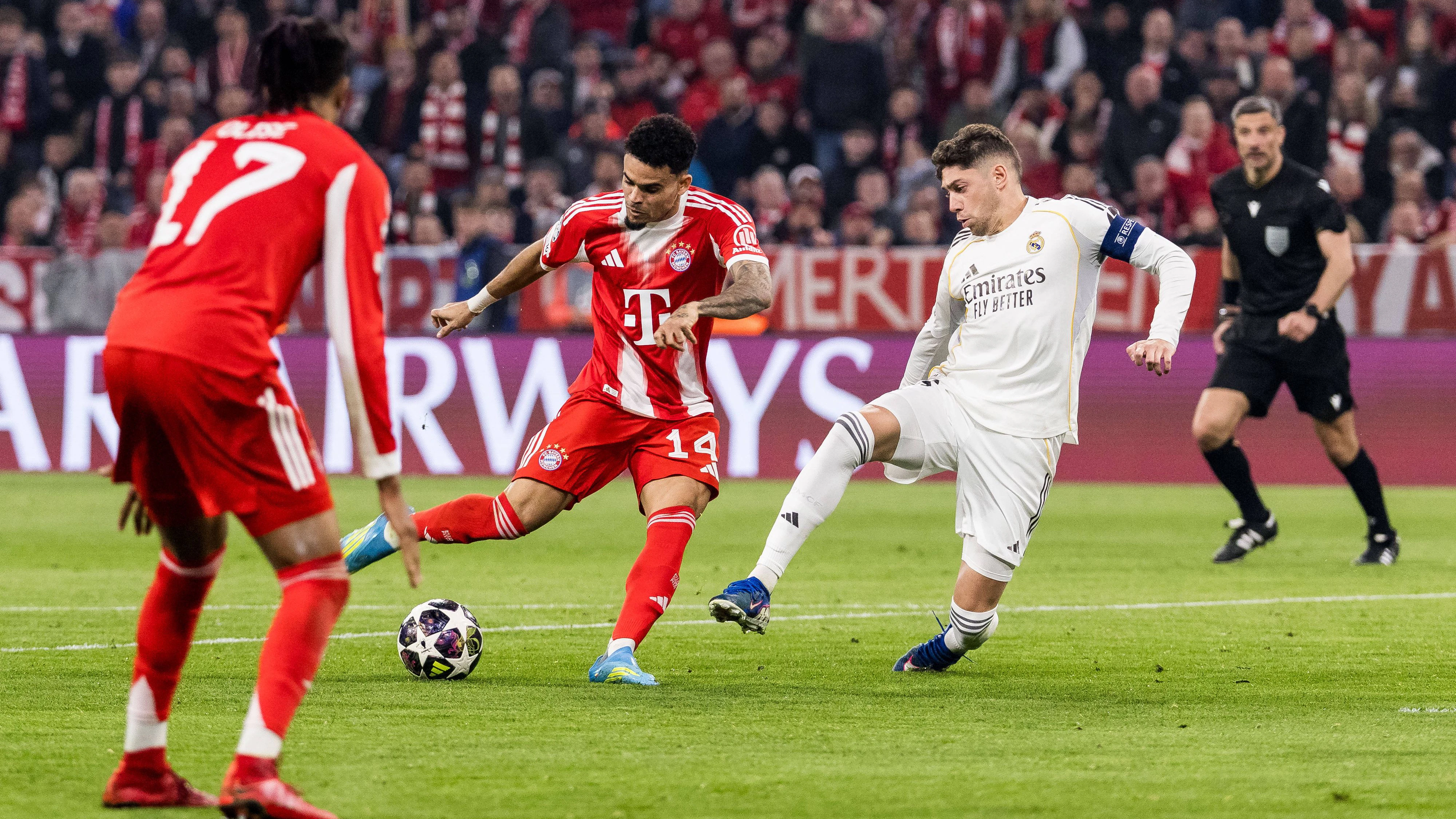 Die Bayern im Champions-League-Duell gegen Real Madrid. 