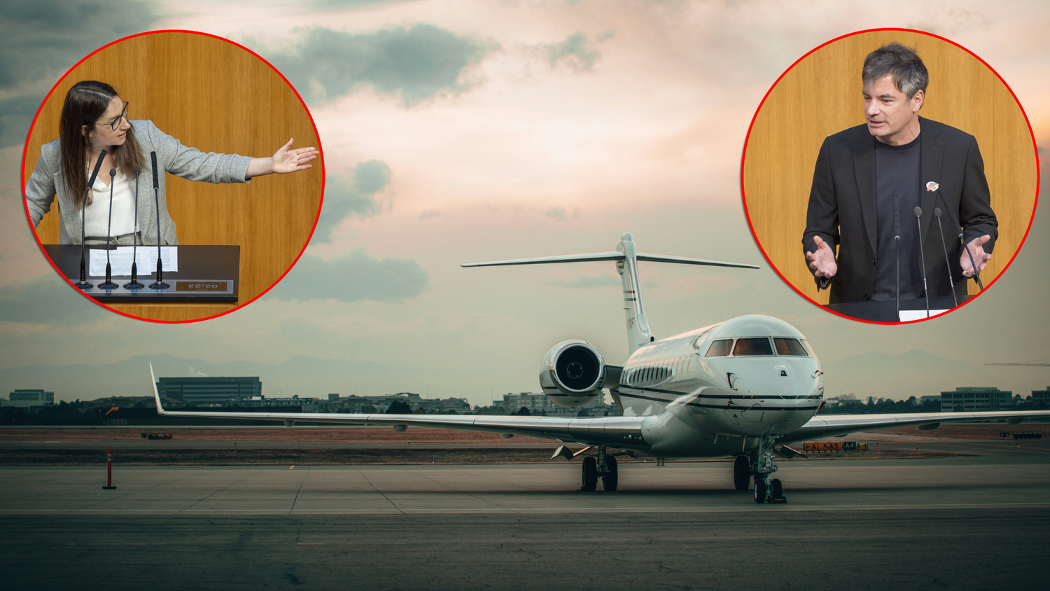 Angesichts der Kerosin-Engpässe wollen SPÖ-Klubvize Julia Herr und Verkehrssprecher Wolfgang Moitzi bei Privatjets den 
