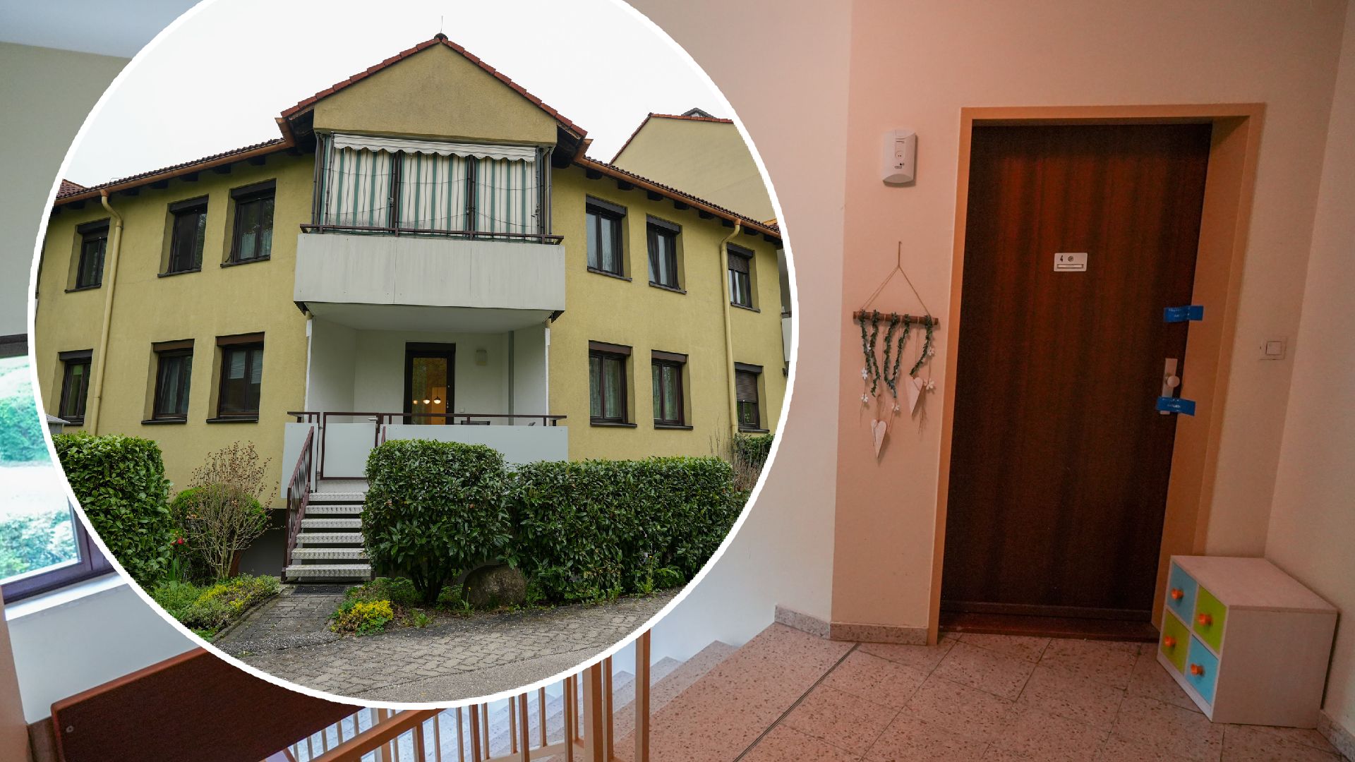 Hinter dieser Tür in diesem Haus spielten sich die tödlichen Szenen ab.