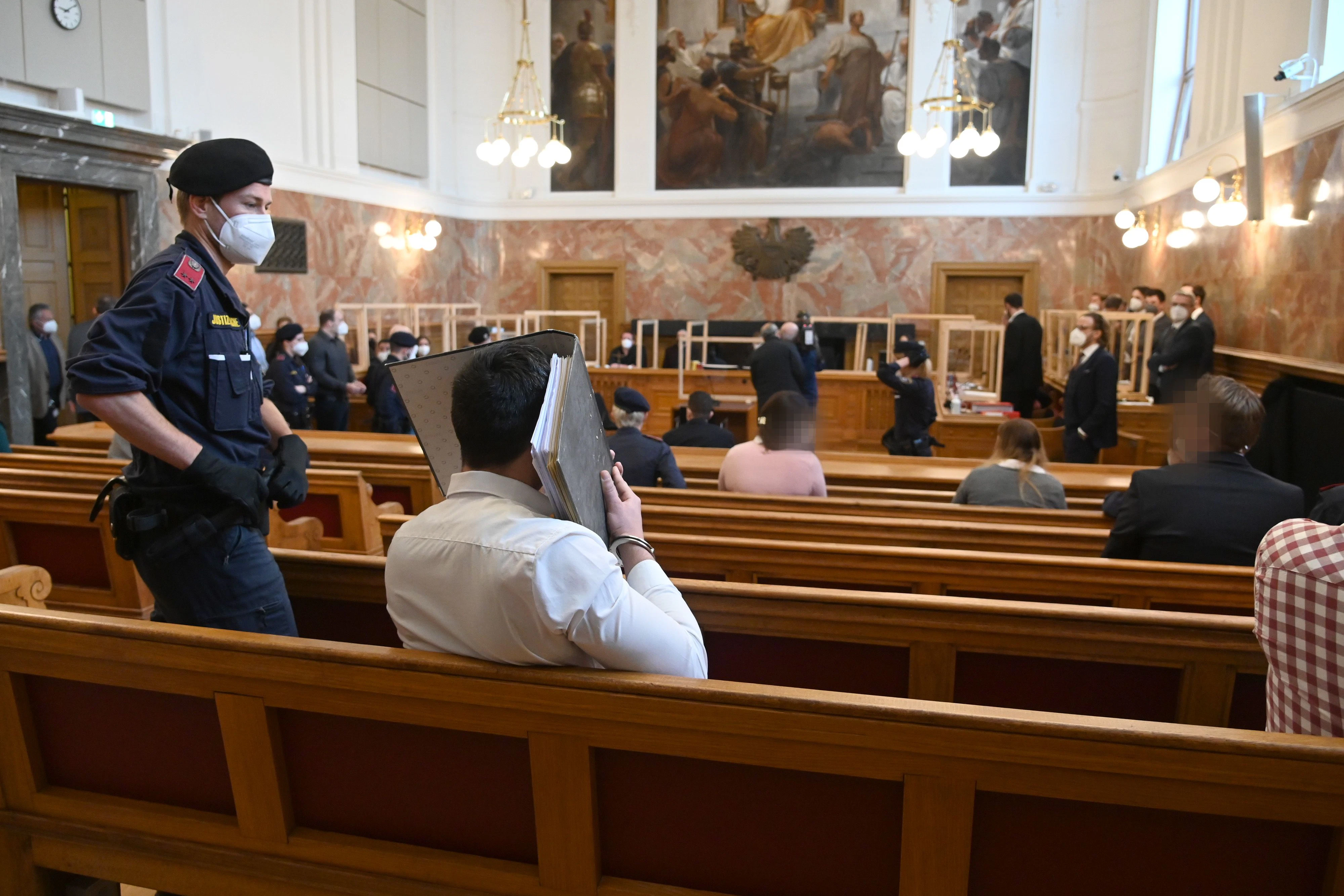 Der Prozess gegen die Captagon-Gang im Jahr 2022: Acht der 14 Angeklagten wurden zu langjährigen Haftstrafen verurteilt