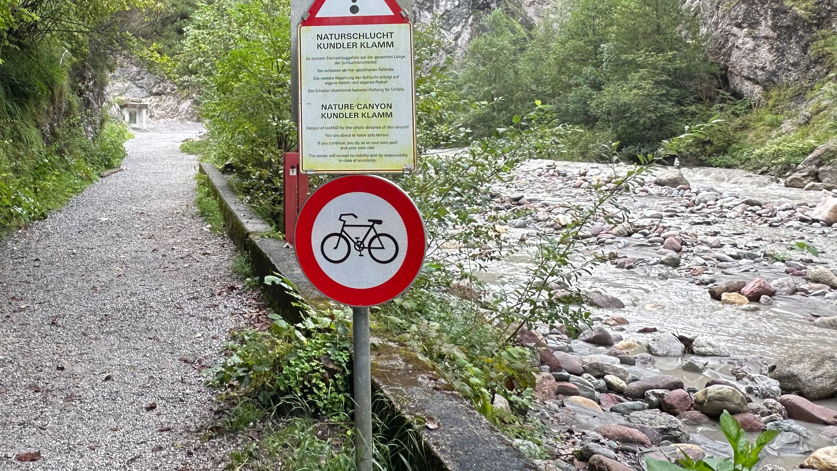 Der Vorfall ereignete sich in der Kundler Klamm.