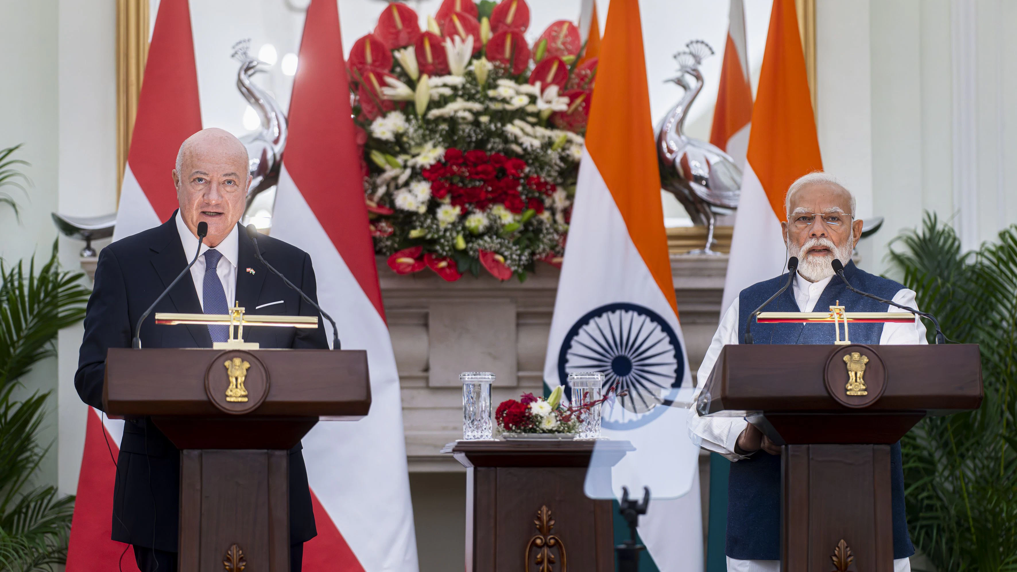 Seine erste außereuropäische Auslandsreise führte Bundeskanzler Christian Stocker nach Indien. 