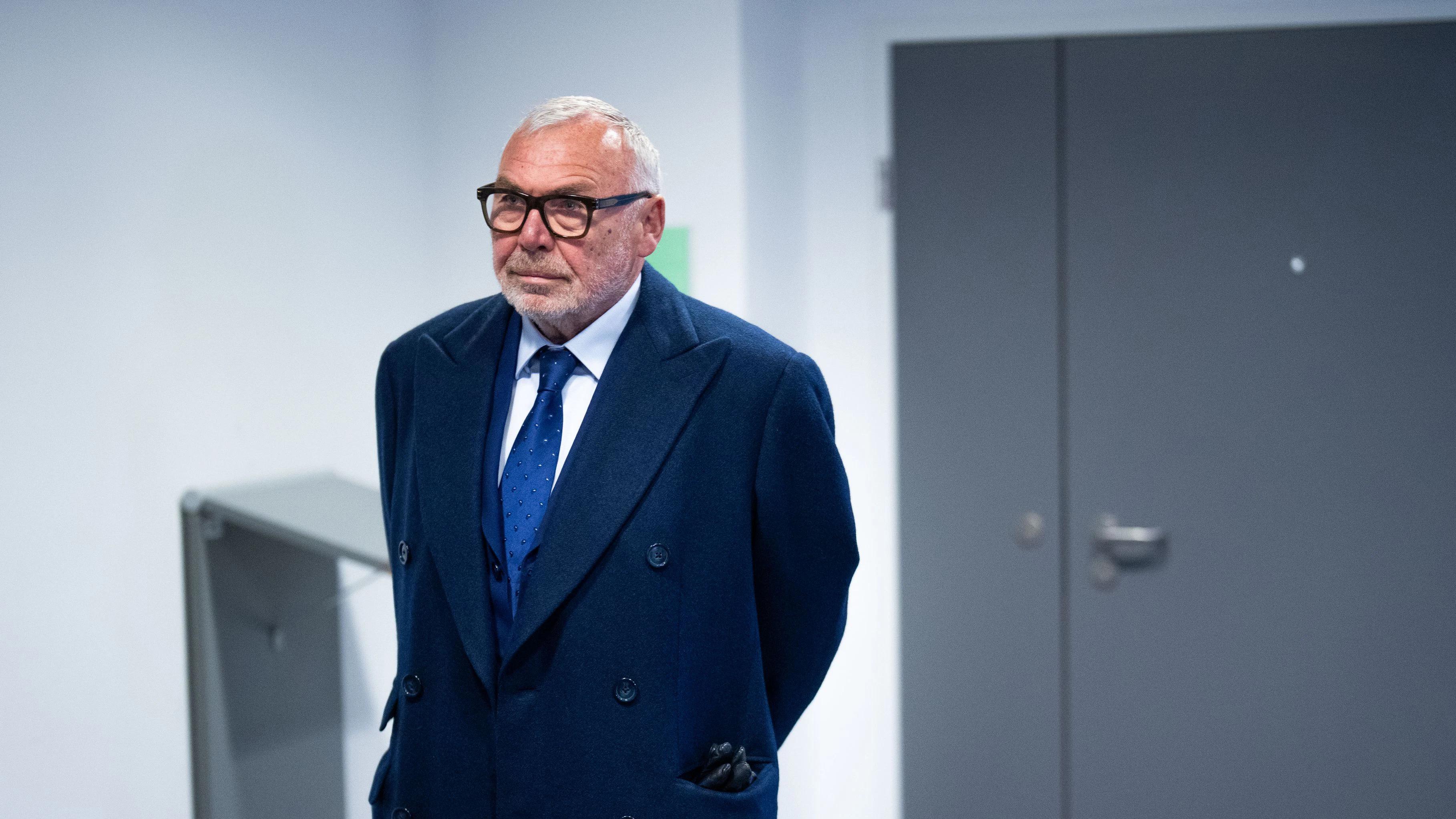 Ex-Signa Prime-Aufsichtsratsvorsitzender Alfred Gusenbauer am Mittwoch im Handelsgericht in Wien.