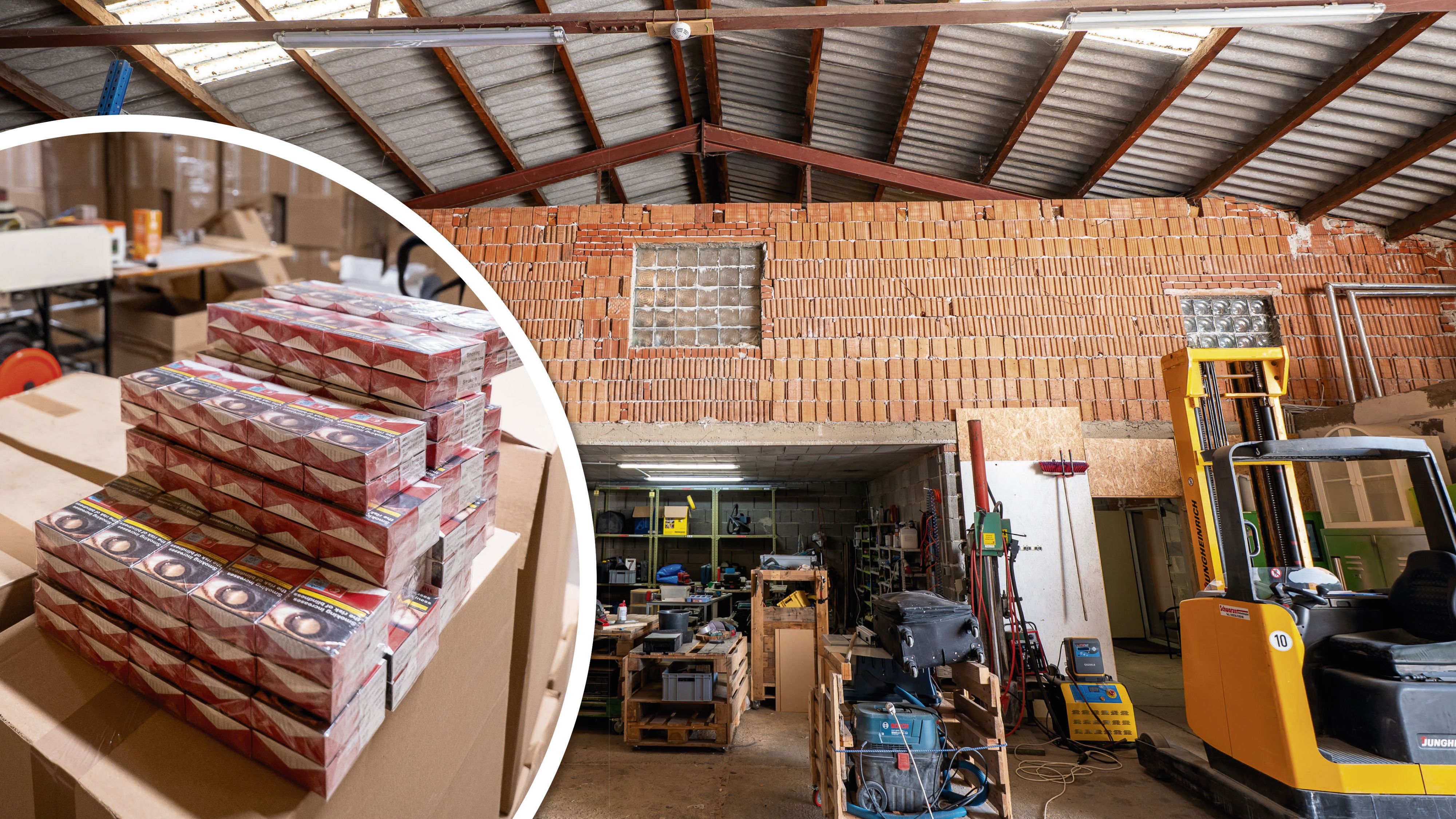 Zoll beschlagnahmt 8 Millionen Zigaretten: Einblick in die illegale Fabrik in NÖ