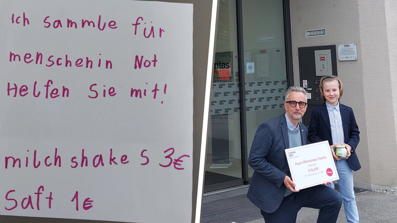 Heute.at - Süße Aktion – Paul (7) mixt Milkshakes für guten Zweck