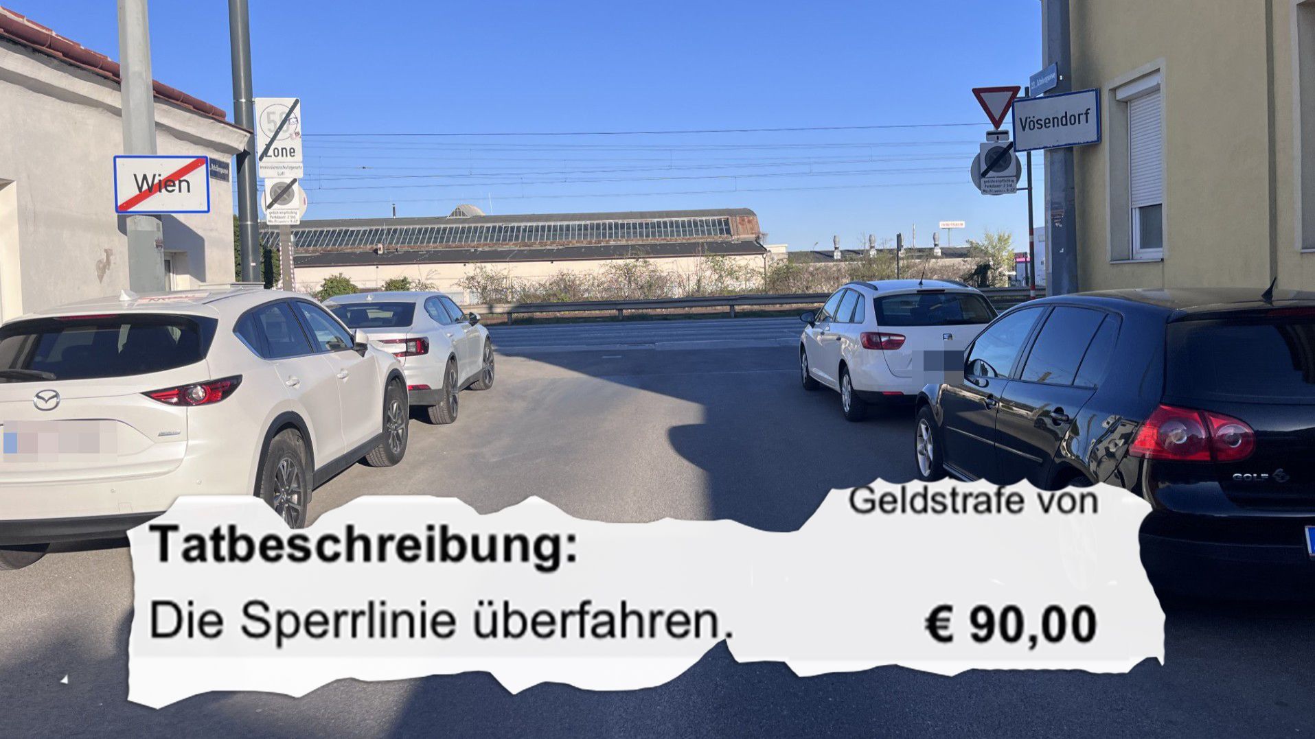 Wiener muss für Move an dieser Kreuzung 90 Euro zahlen