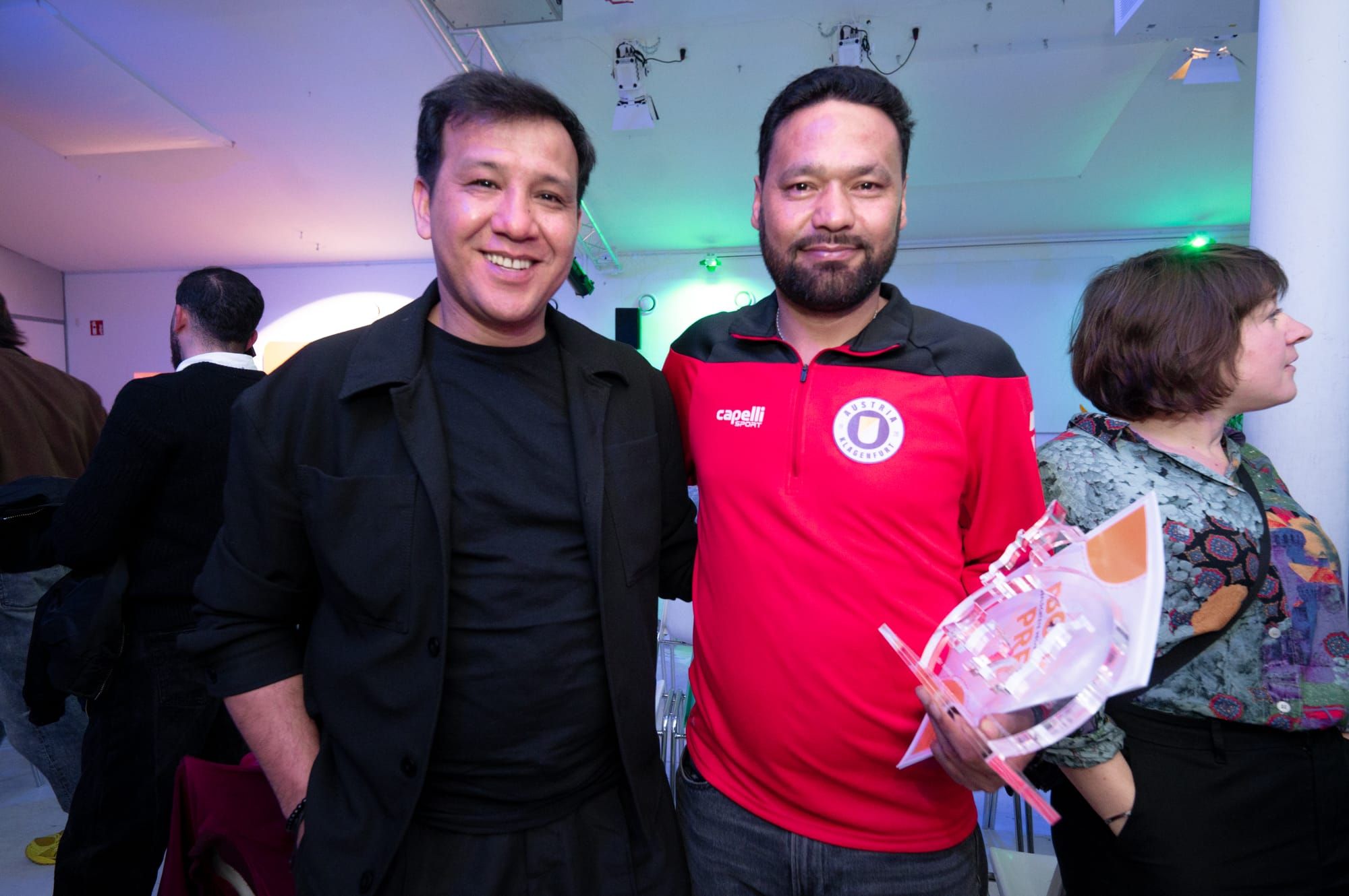 Ibrahim Rasool (rechts) gewinnt den Bock Preis 2026.