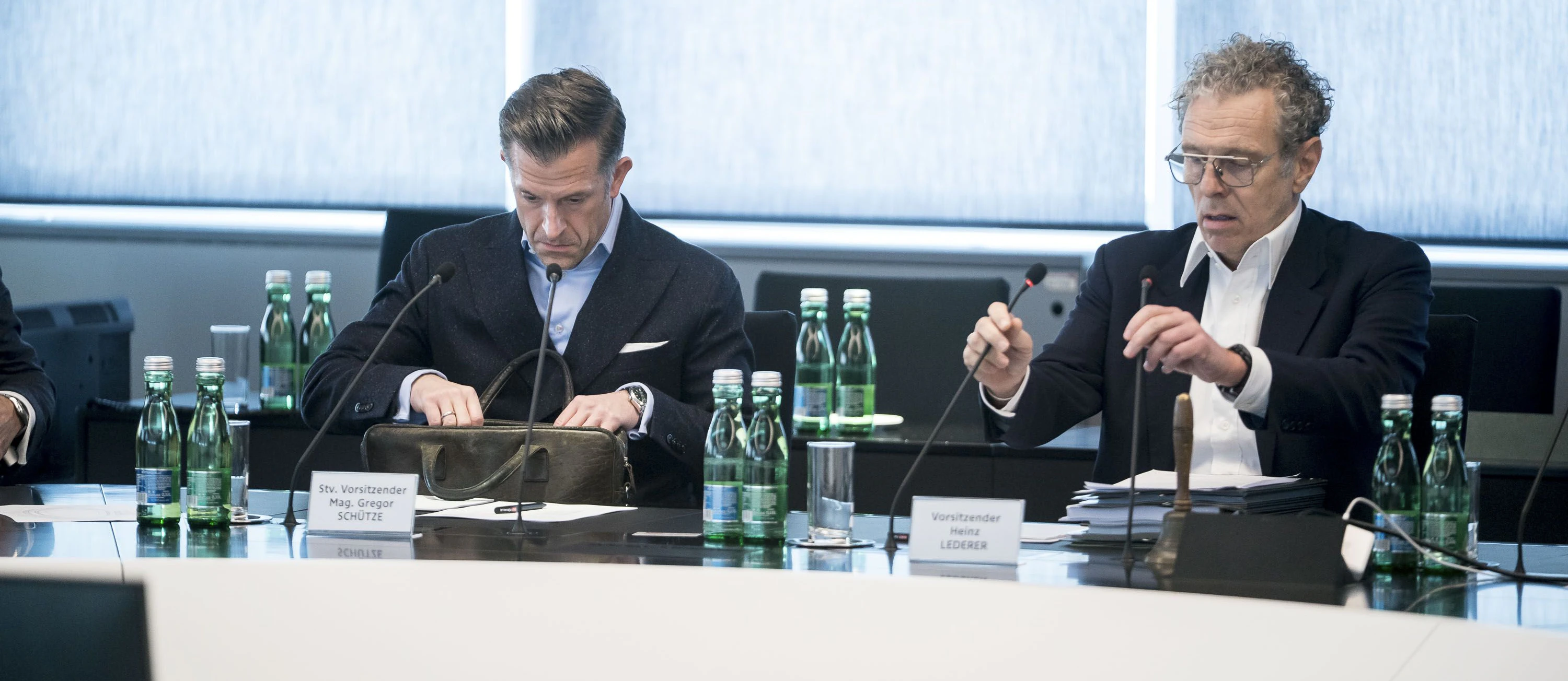 Stiftungsratschef Gregor Schütze, Heinz Lederer: Schau, was ich da gefunden hab' ...