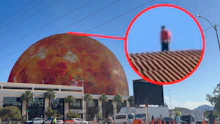 Mann klettert auf Las Vegas Sphere – Video geht viral